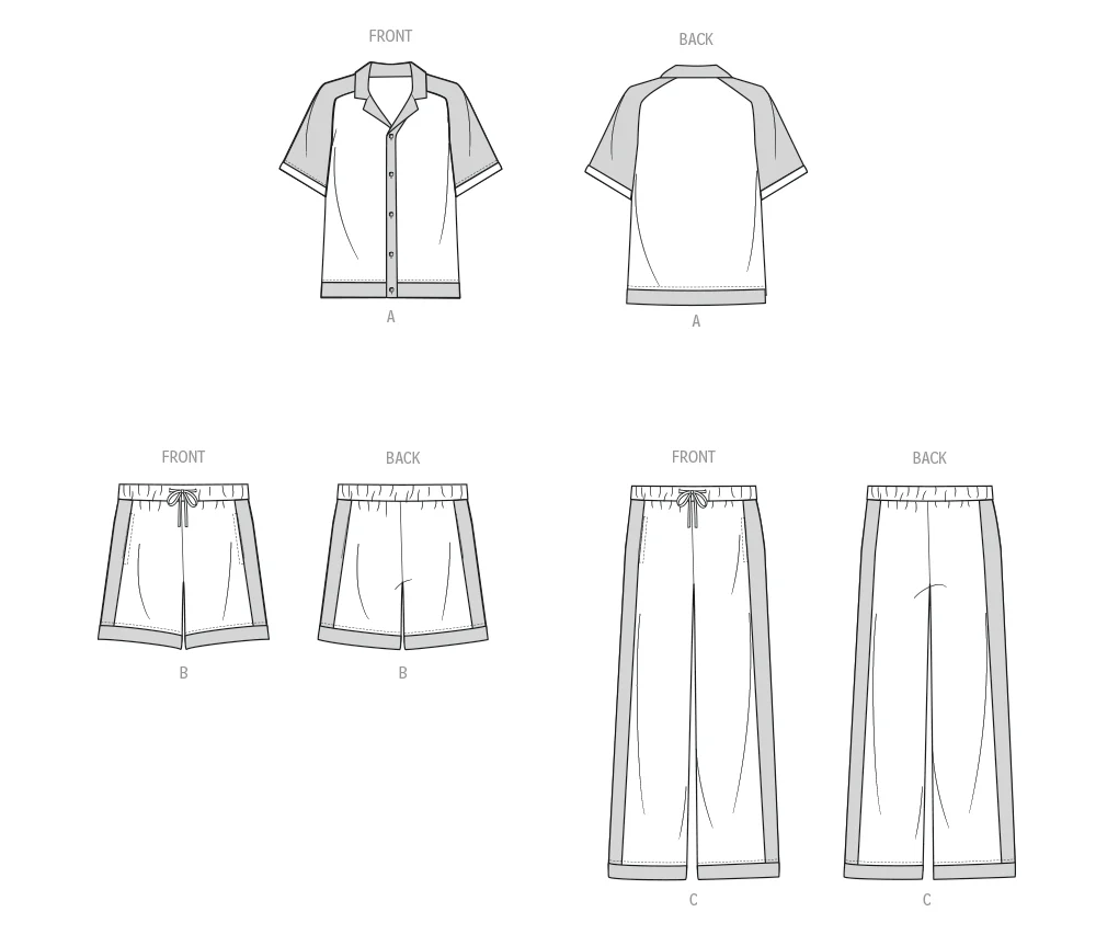 McCall's Men's Top, Shorts and Trousers M8590 - Image 7
