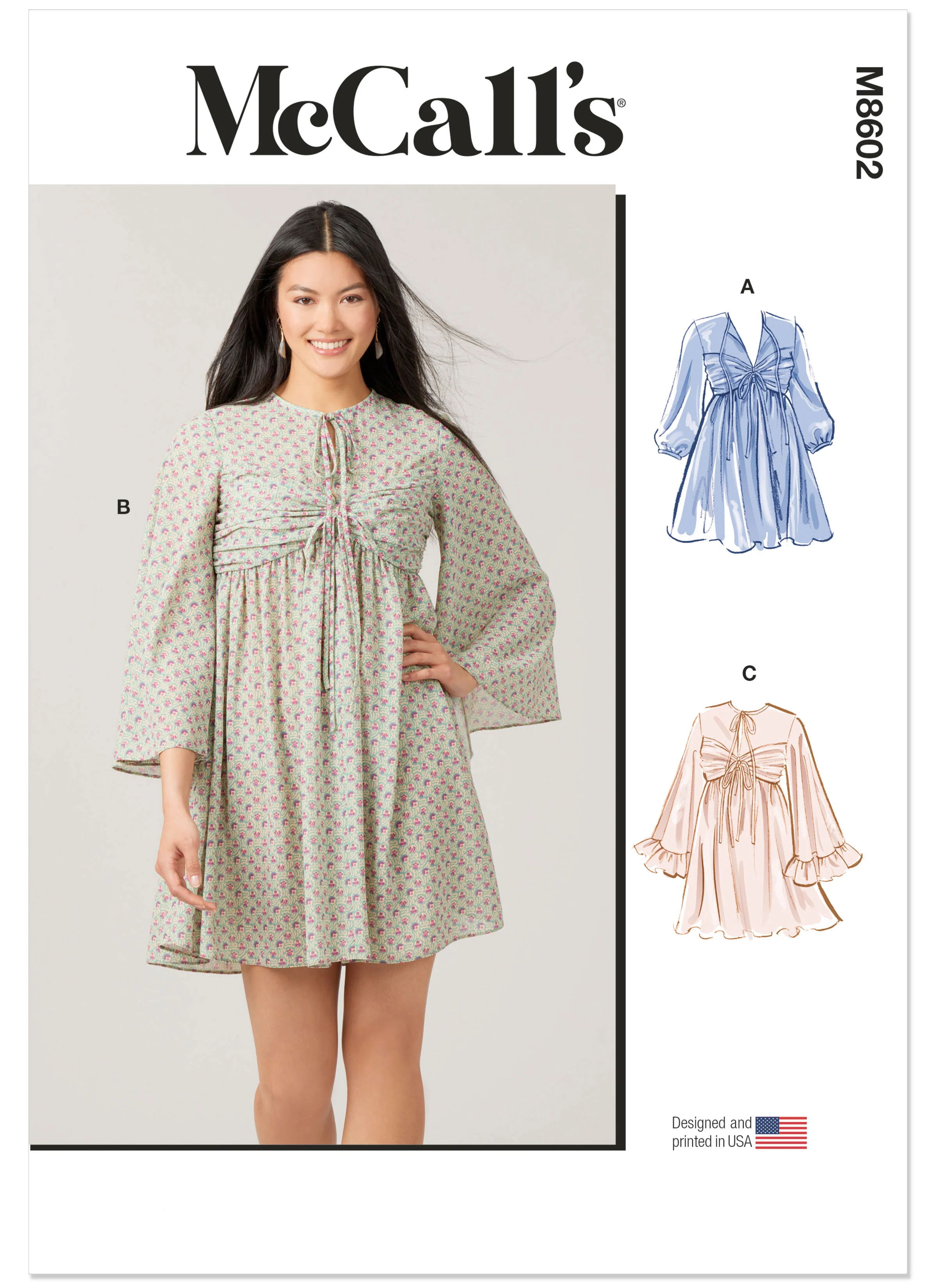 McCall's Misses' Babydoll Dress M8602 - Image 2