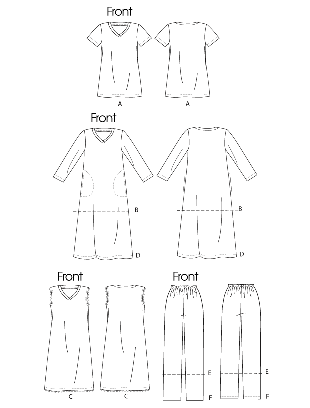 McCalls Nightwear M6474 - Image 3