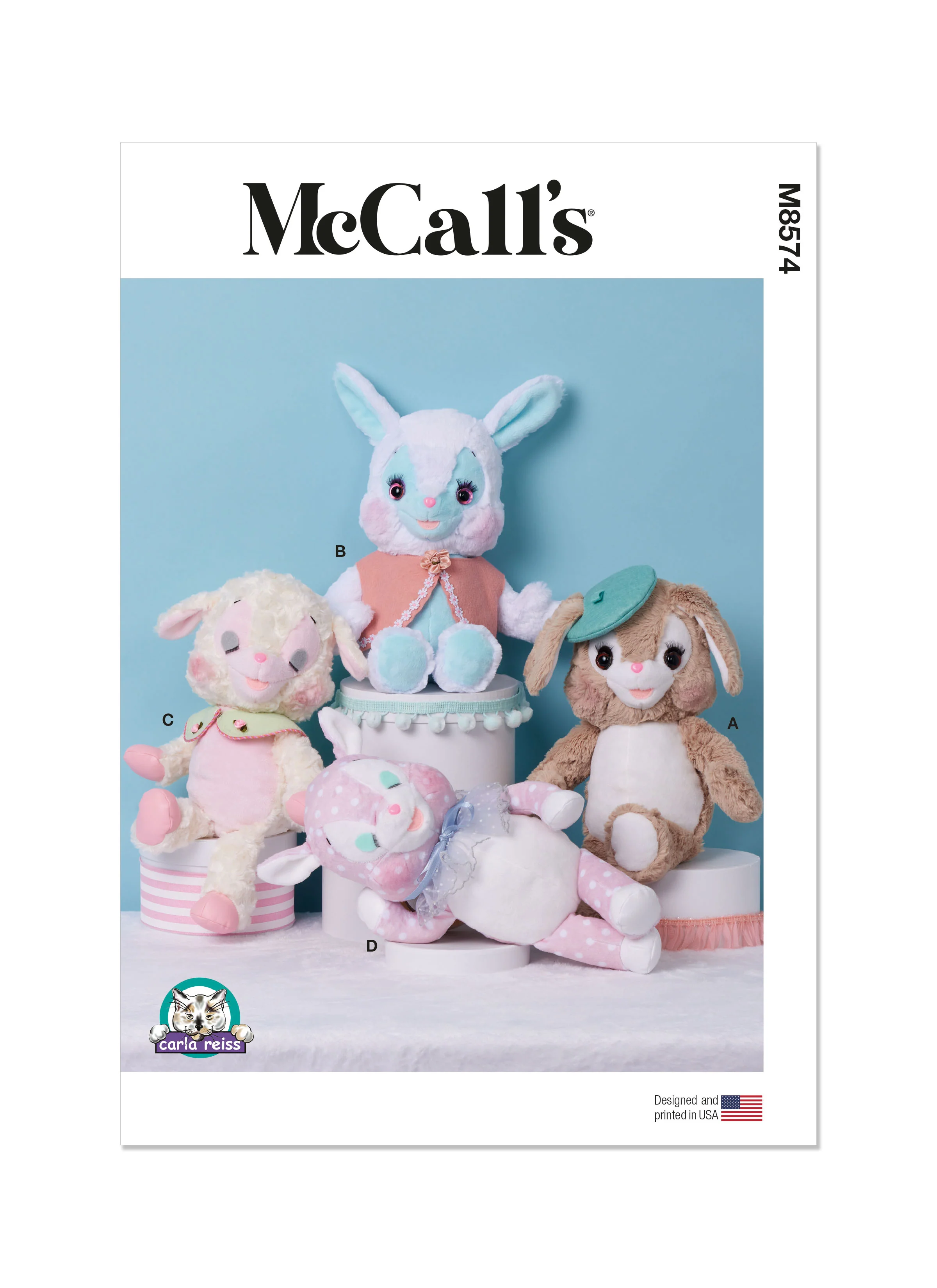 McCall's Plush Animals M8574 - Image 2