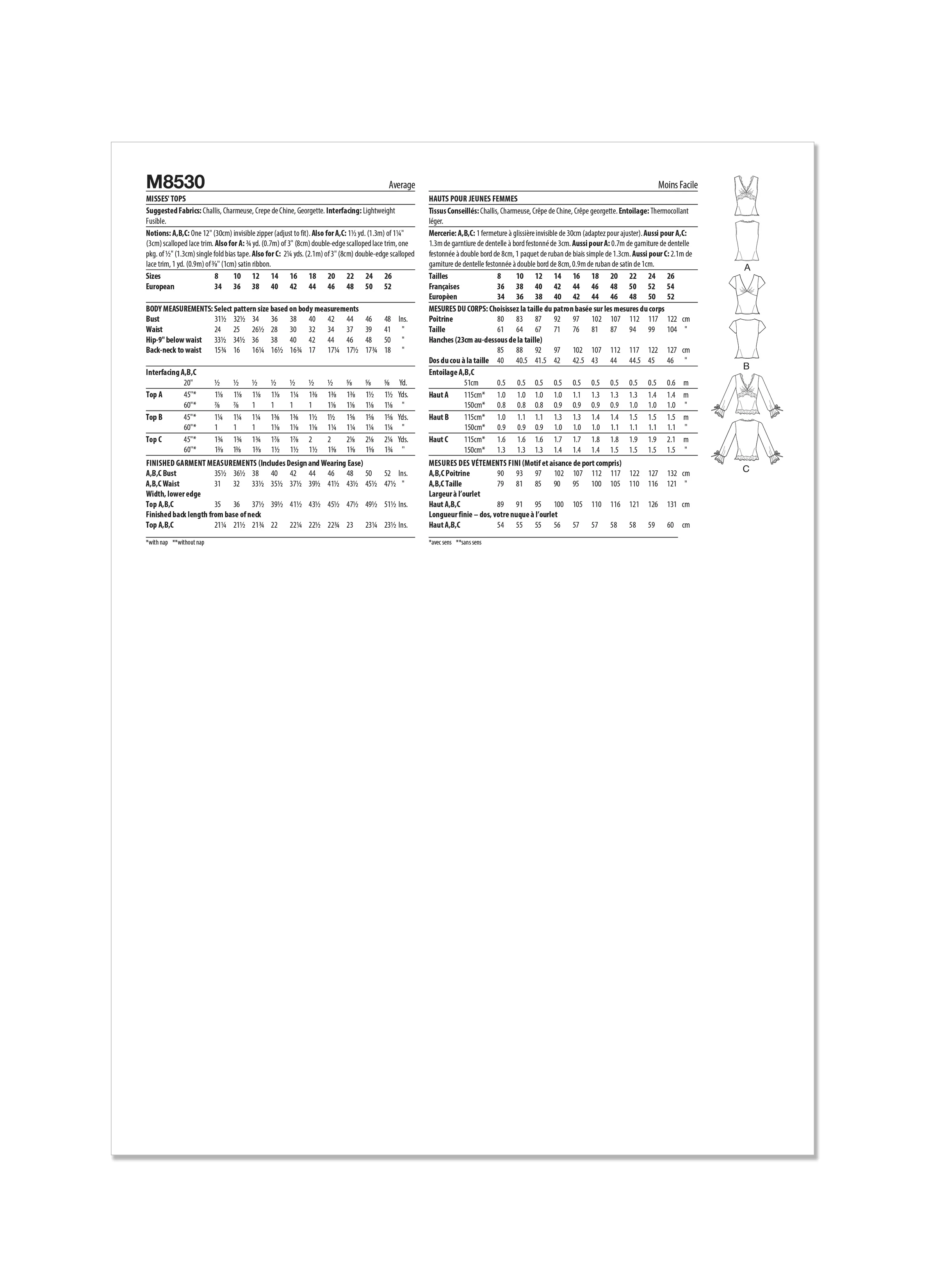 McCalls Tops M8530 - Image 8
