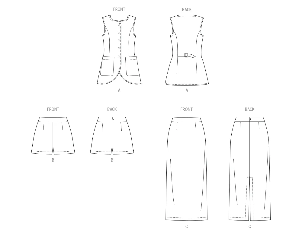 McCall's Top, Shorts and Skirt M8585 - Image 7