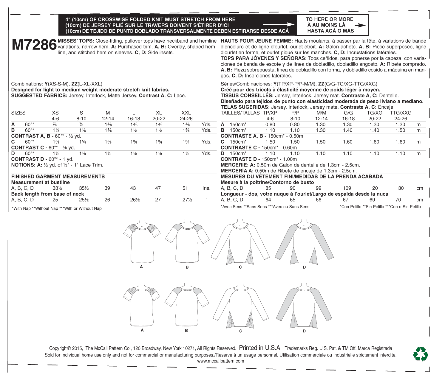 McCalls Tops M7286 - Image 9
