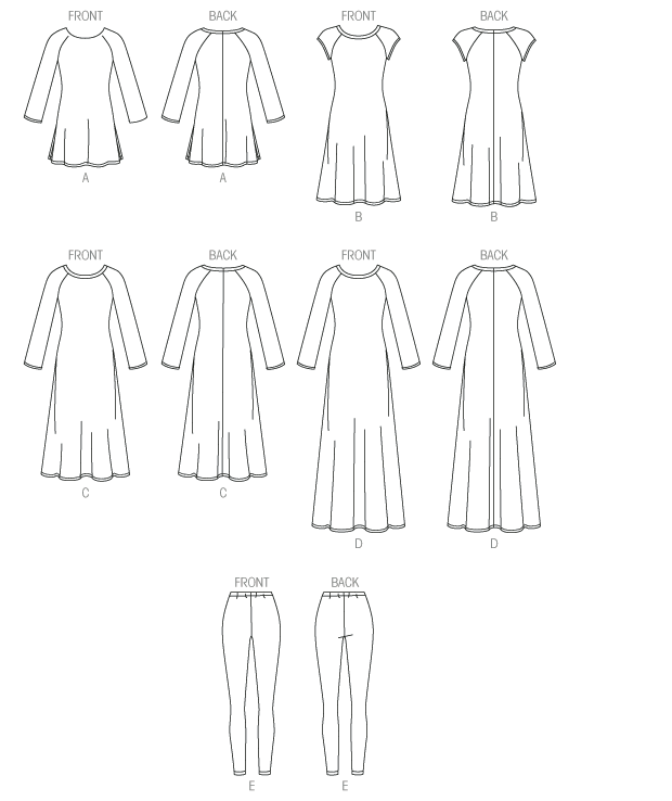 McCalls Tunic, Dresses and Leggings M7122 - Image 6