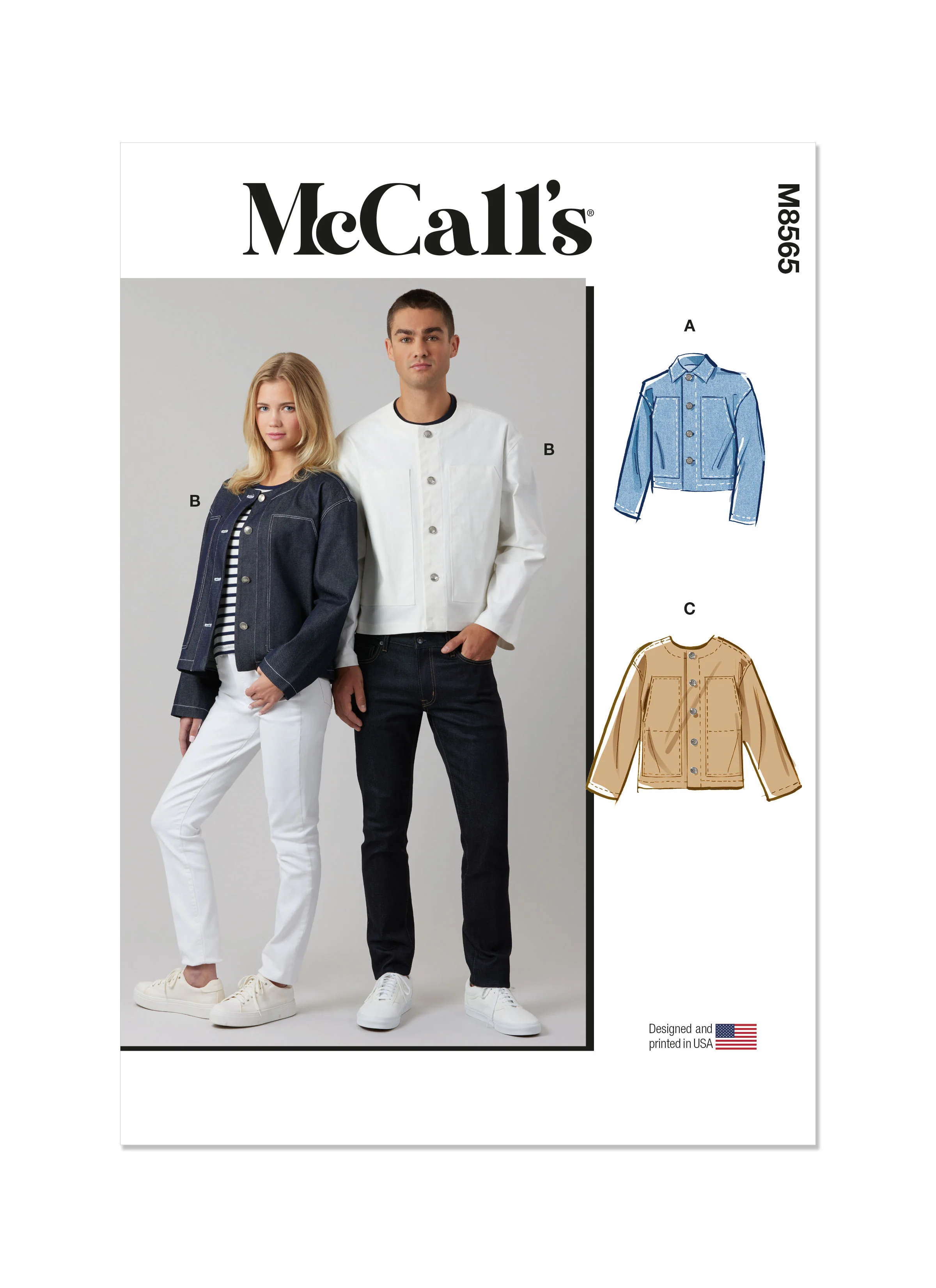 McCall's Unisex Jacket M8565 - Image 2