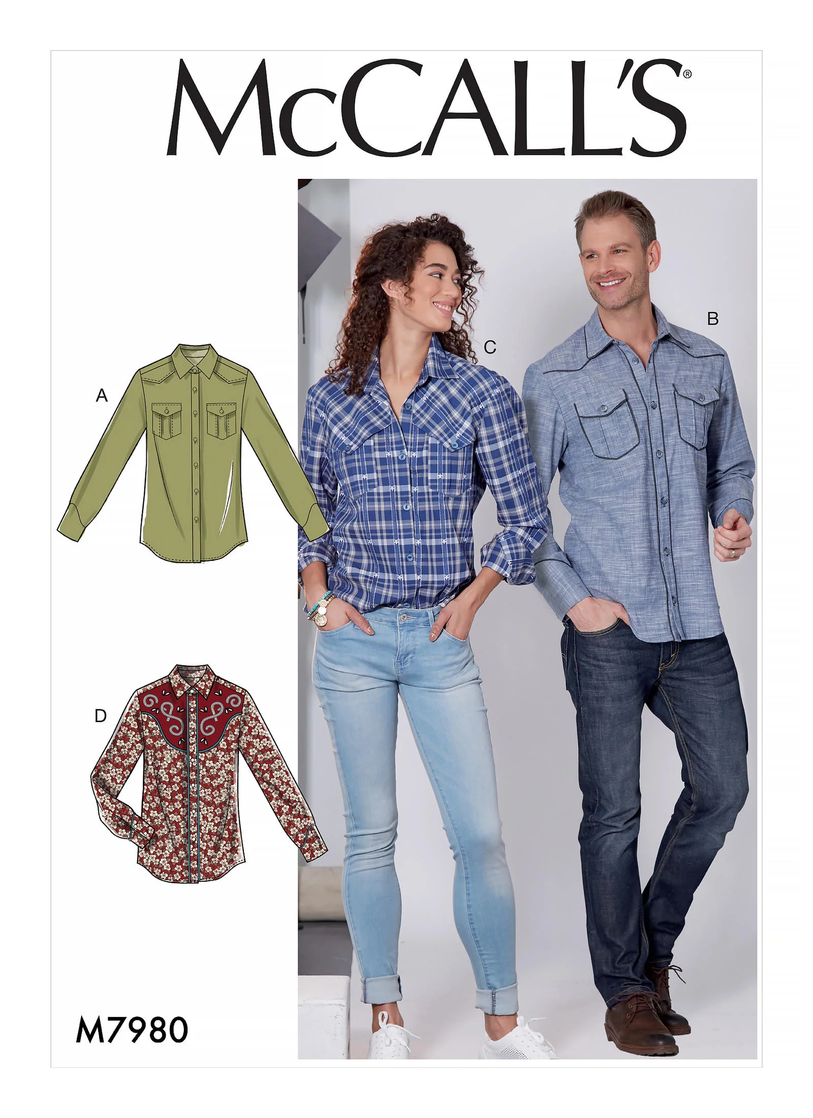 McCalls Unisex Shirt M7980 - Image 10