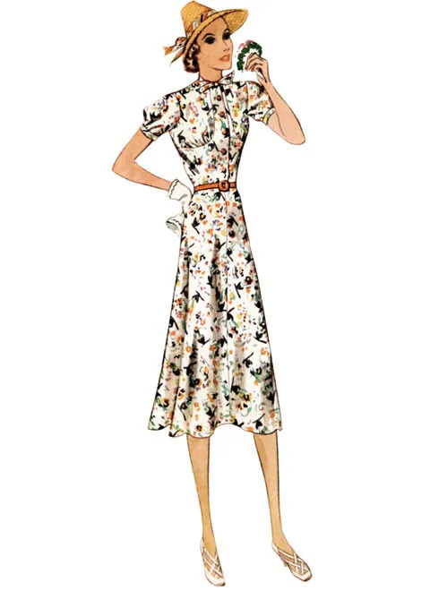 McCalls Vintage Dresses and Belt M8338 - Image 3
