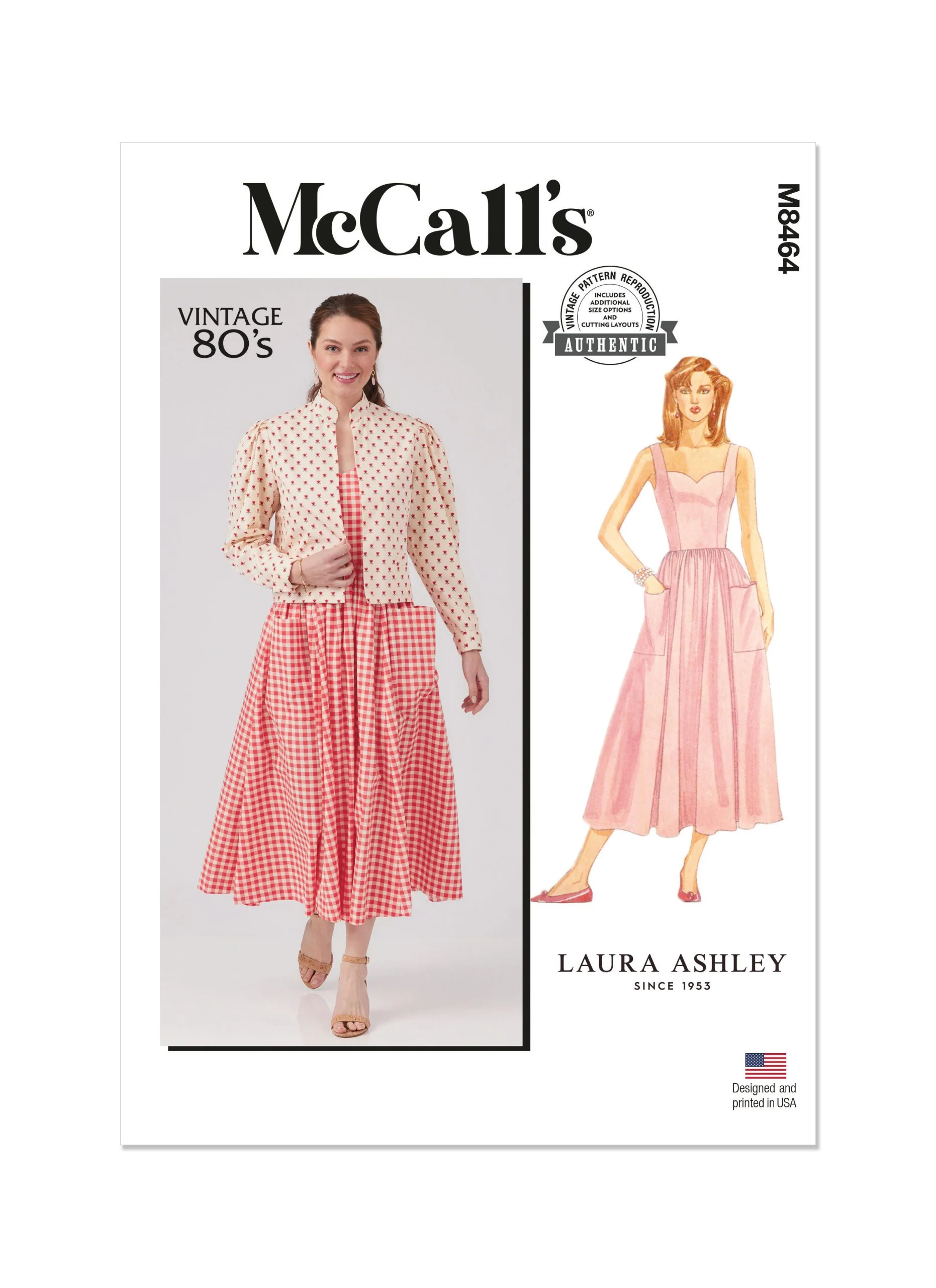 McCalls Vintage Jacket & Dress M8464 - Image 2