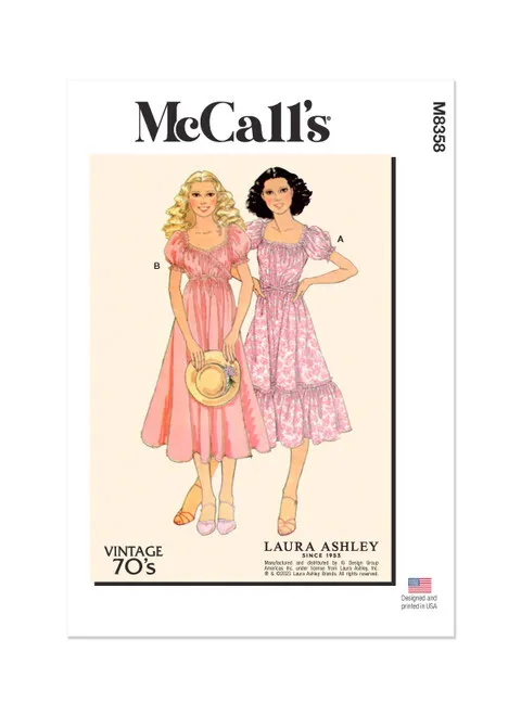 McCalls Vintage Wrap Dress M8358 - Image 2