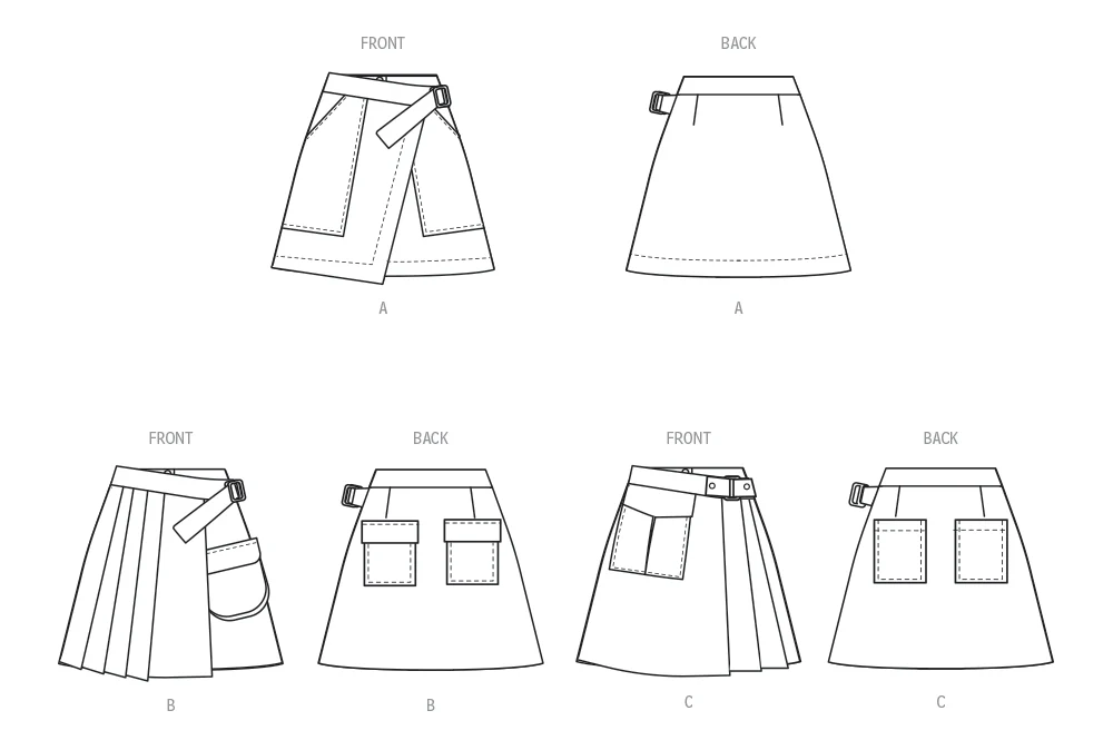 McCalls Wrap Skirts M8479 - Image 7