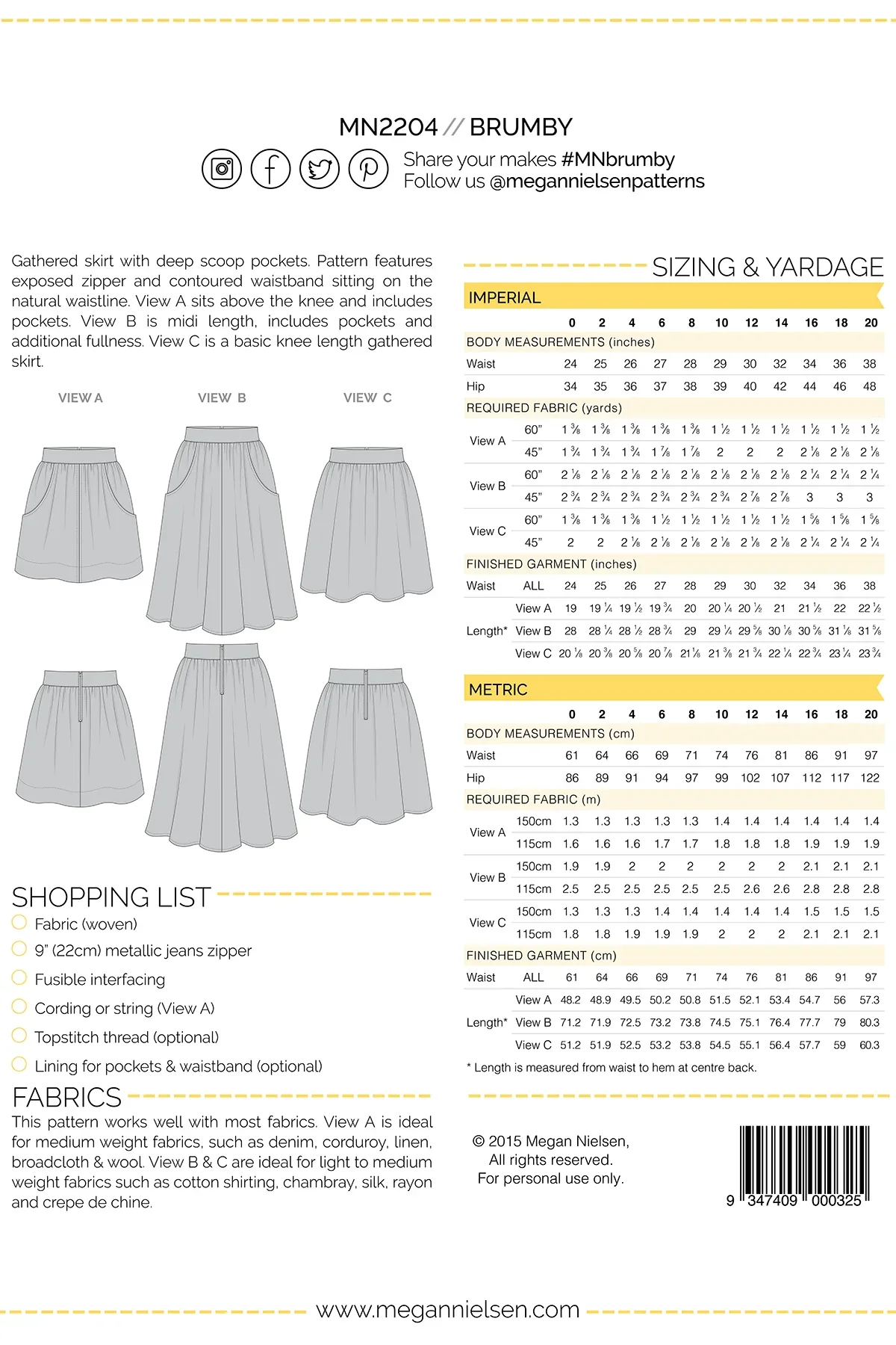 Megan Nielsen Brumby Skirt - Image 15