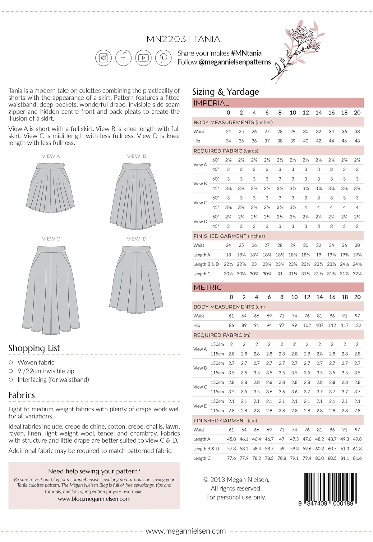 Megan Nielsen Tania Culottes - Image 18