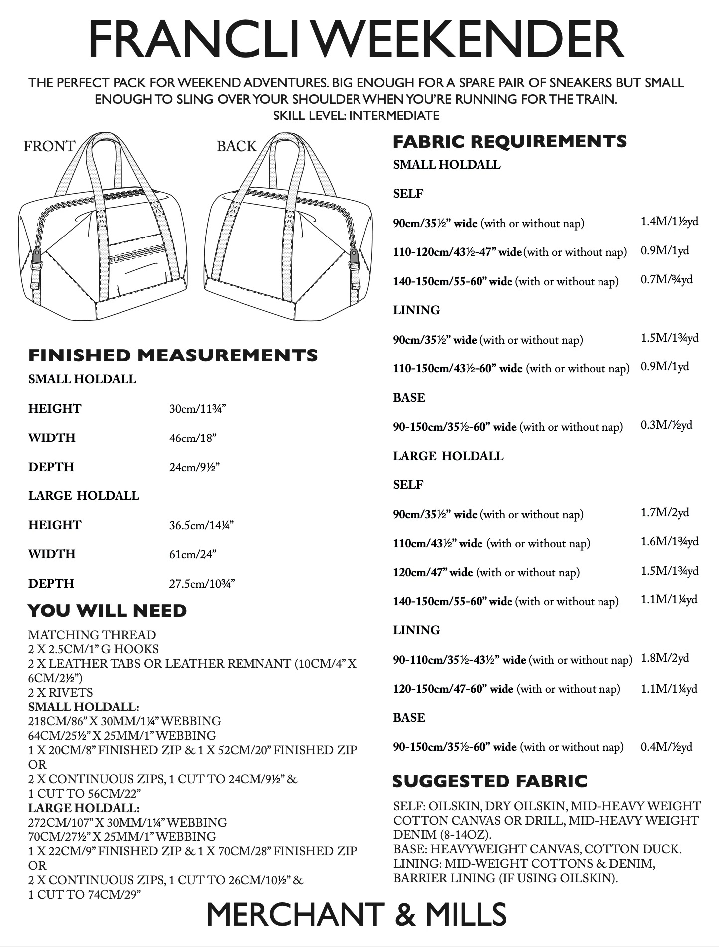 Merchant & Mills Francli Weekender Bag - Image 8