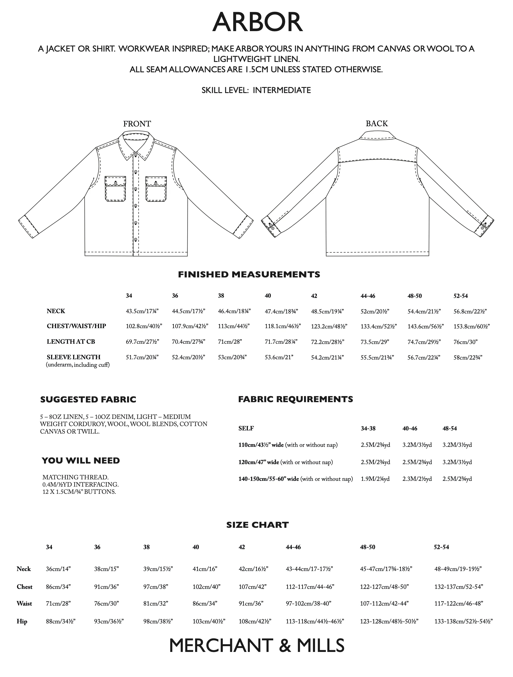 Merchant & Mills Men's Arbor Jacket or Shirt - Image 12