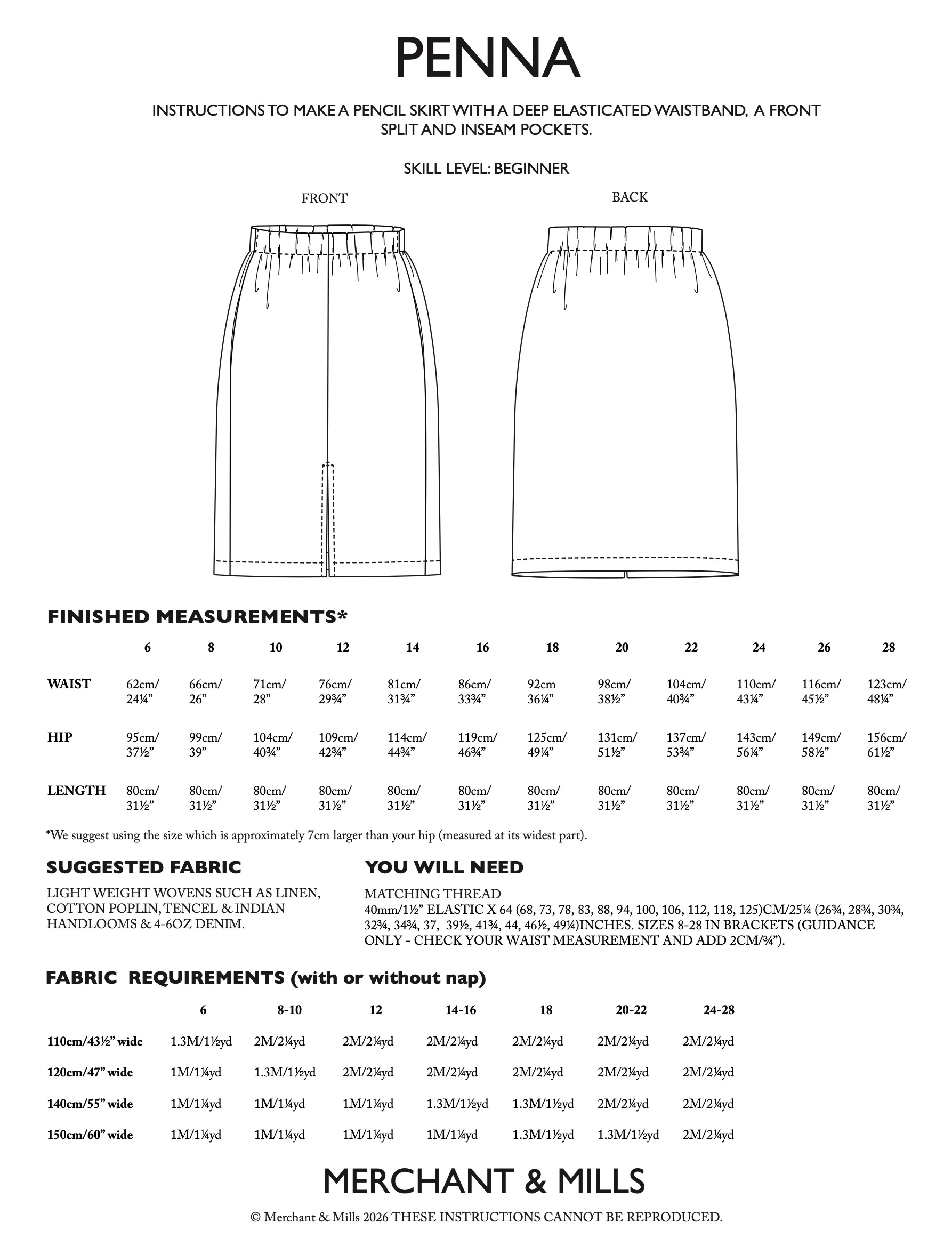 Merchant & Mills Penna Skirt PDF - Image 8