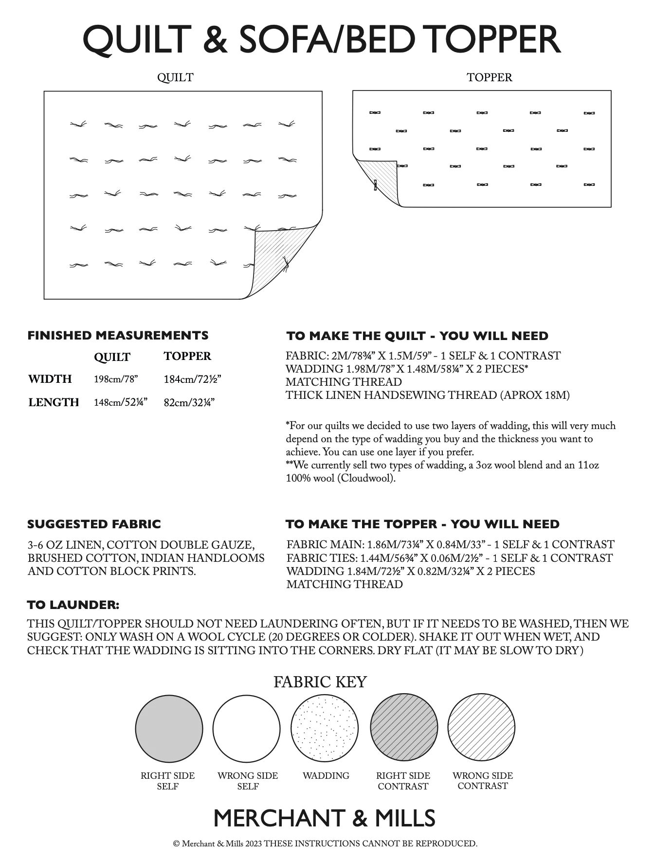 Merchant & Mills Quilt and Sofa/Bed Topper PDF - Image 12