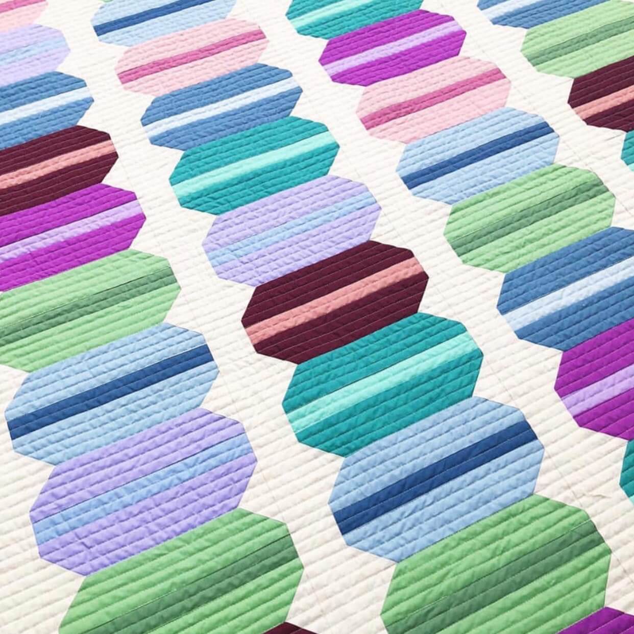 Modern Handcraft French Macaron Quilt - Image 2