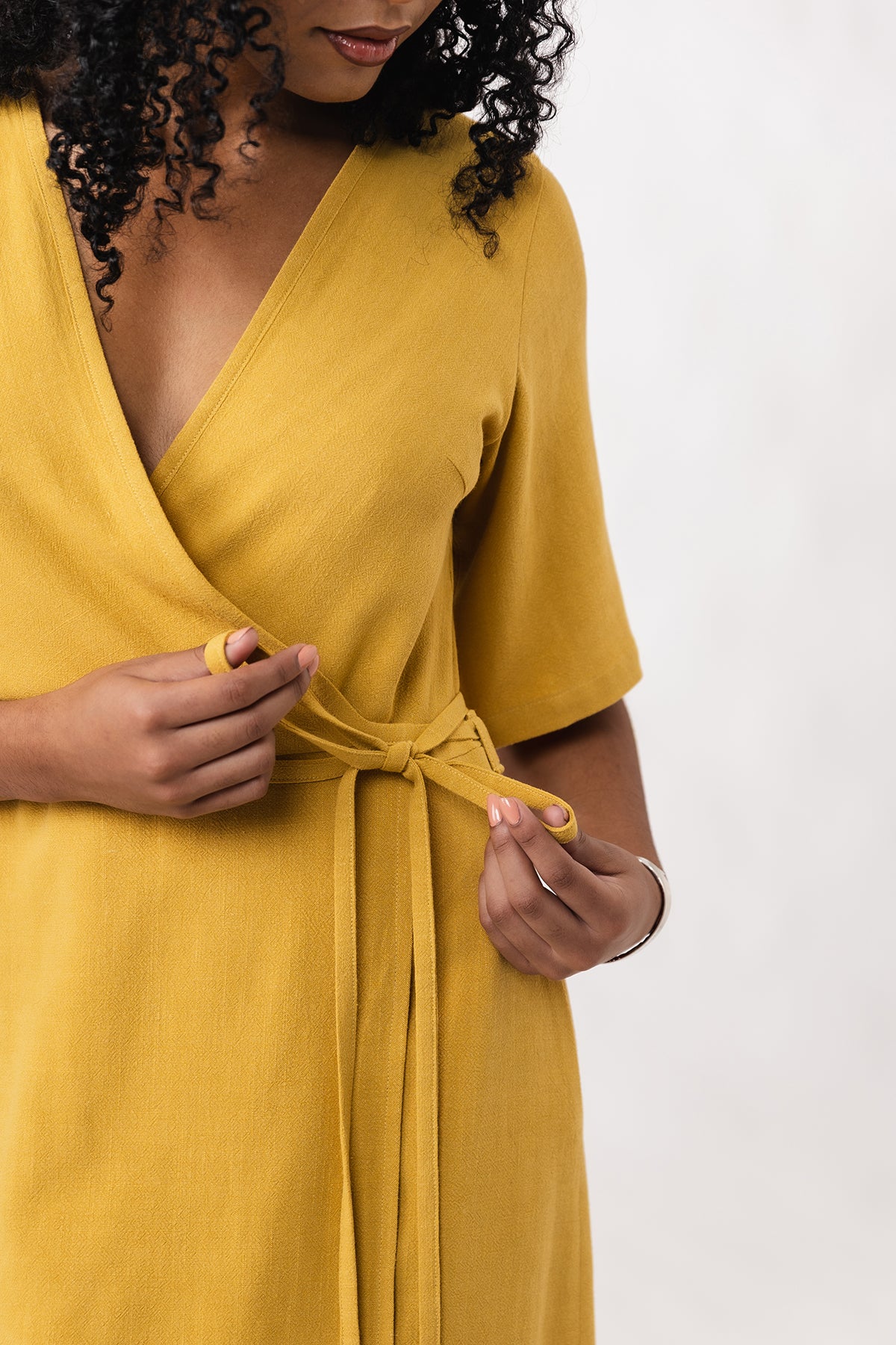 Named Aaria Mini Wrap Dress - Image 5