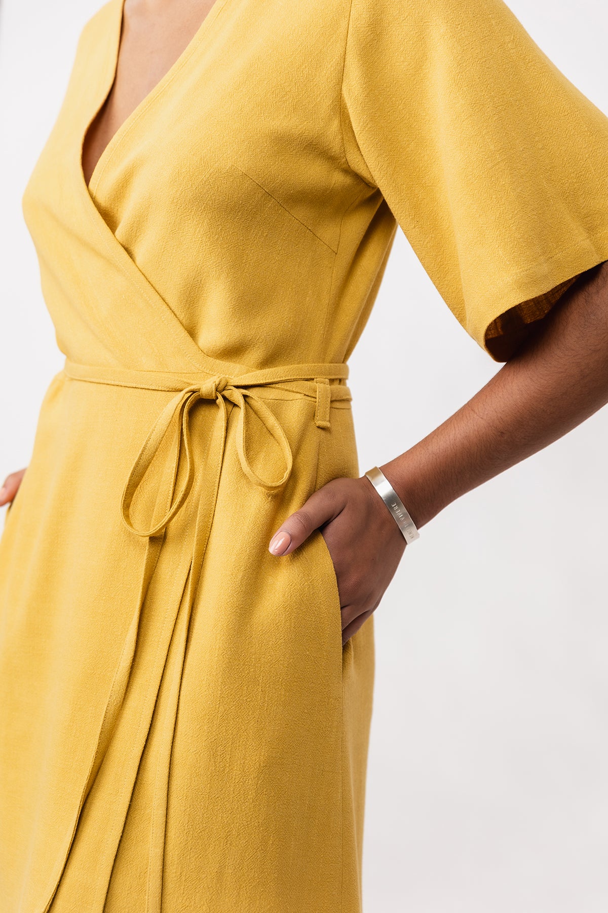 Named Aaria Mini Wrap Dress - Image 6