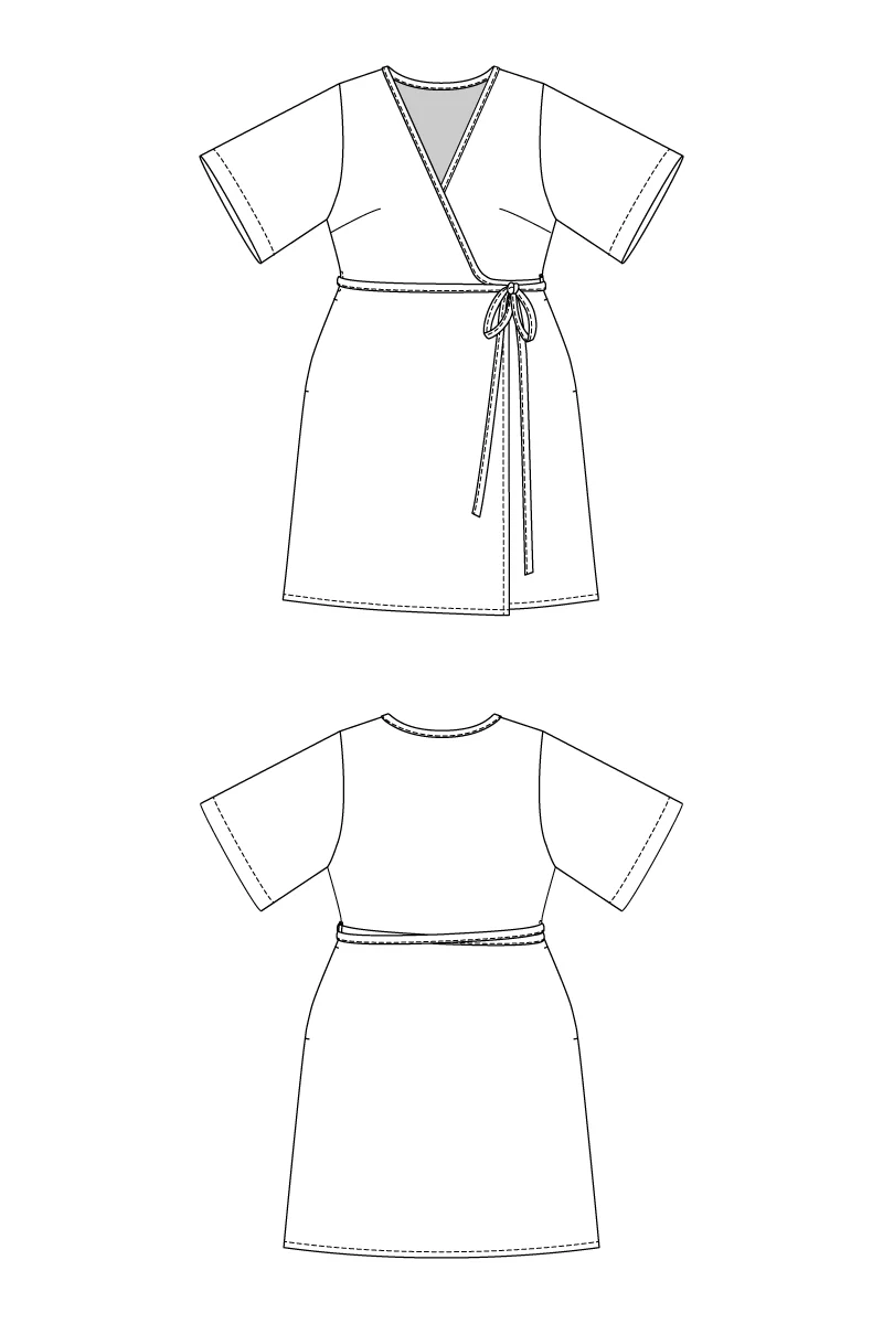 Named Aaria Mini Wrap Dress - Image 8