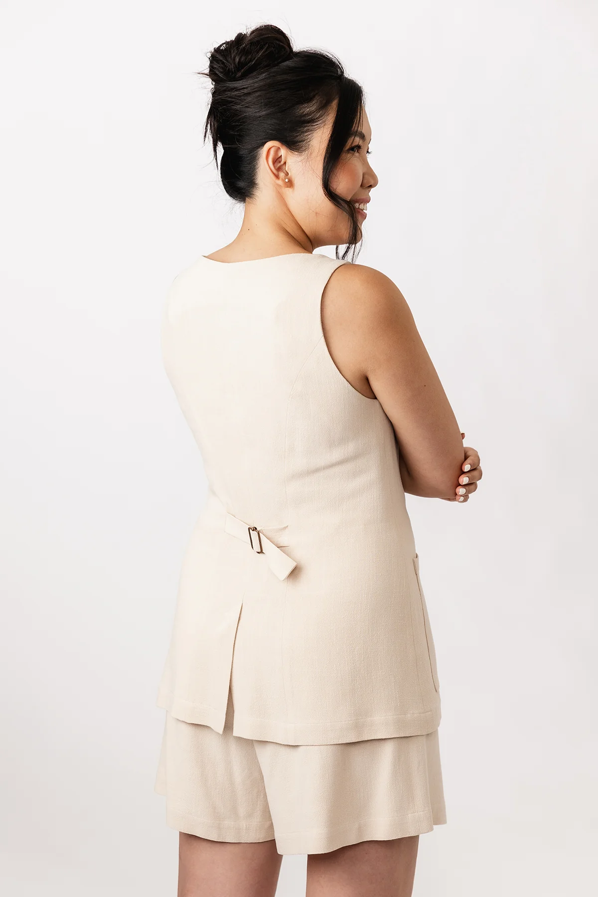 Named Asteri Button-down Dress and Vest - Image 8