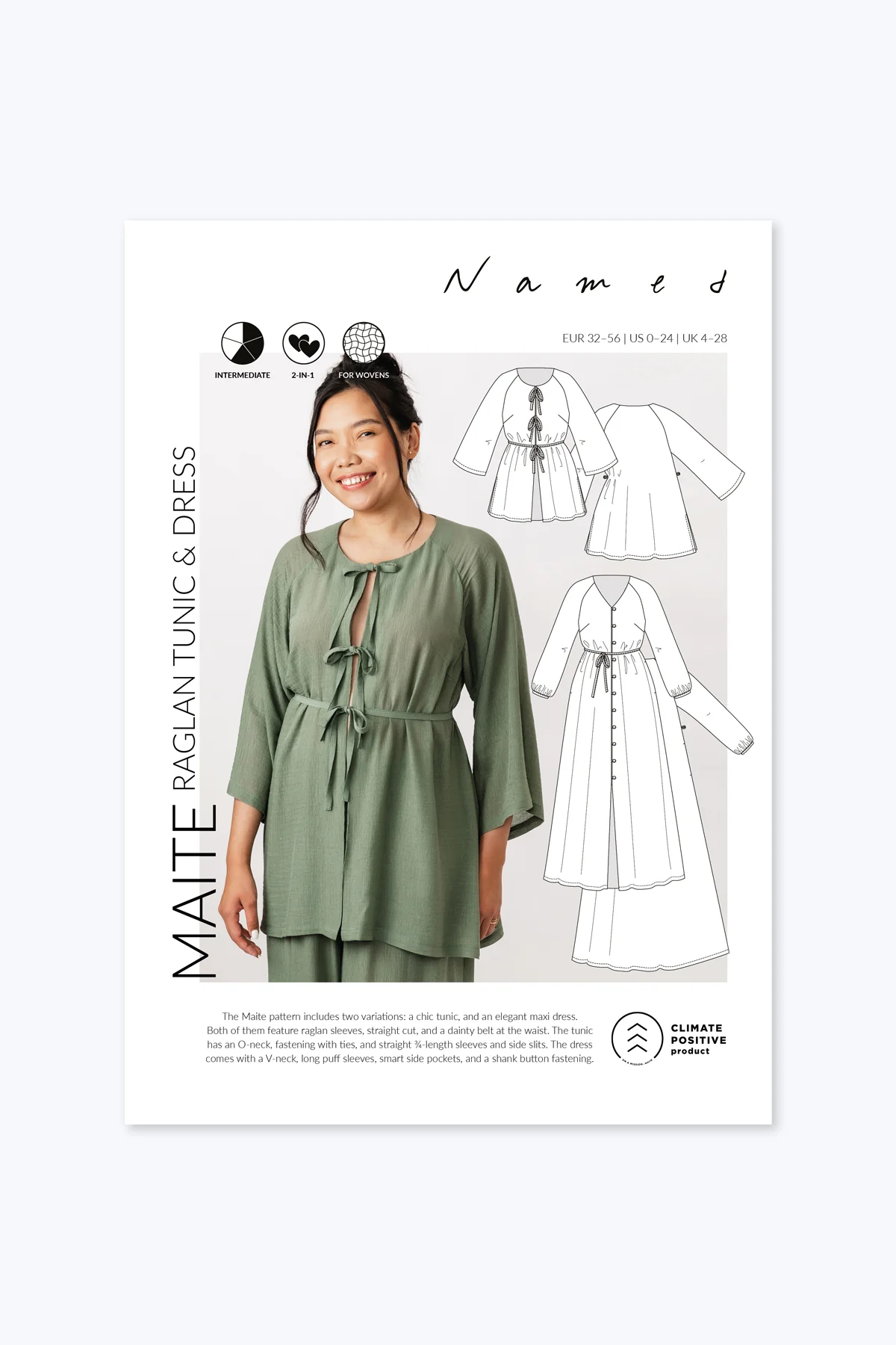 Named Maite Raglan Tunic and Dress - Image 16
