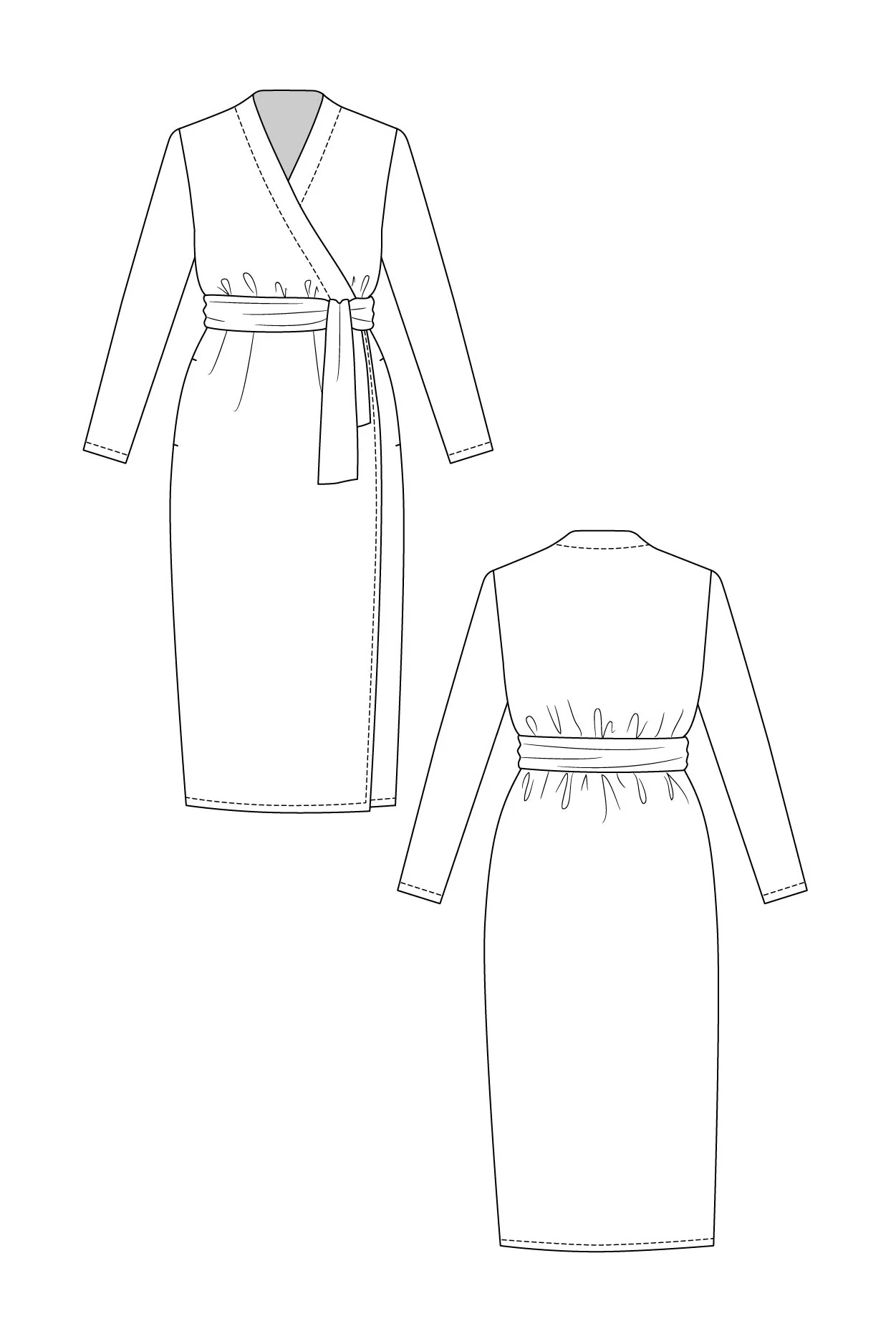 Named Olivia Wrap Dress - Image 7