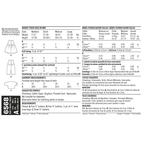 New Look Baby Dress, Romper and Jacket N6568 - Image 7