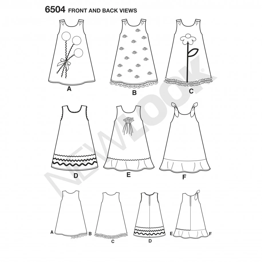 New Look Child Dress N6504 - Image 4