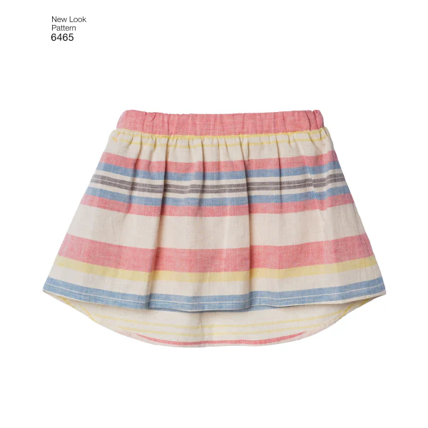New Look Child Top, Skirt and Shorts N6465 - Image 6