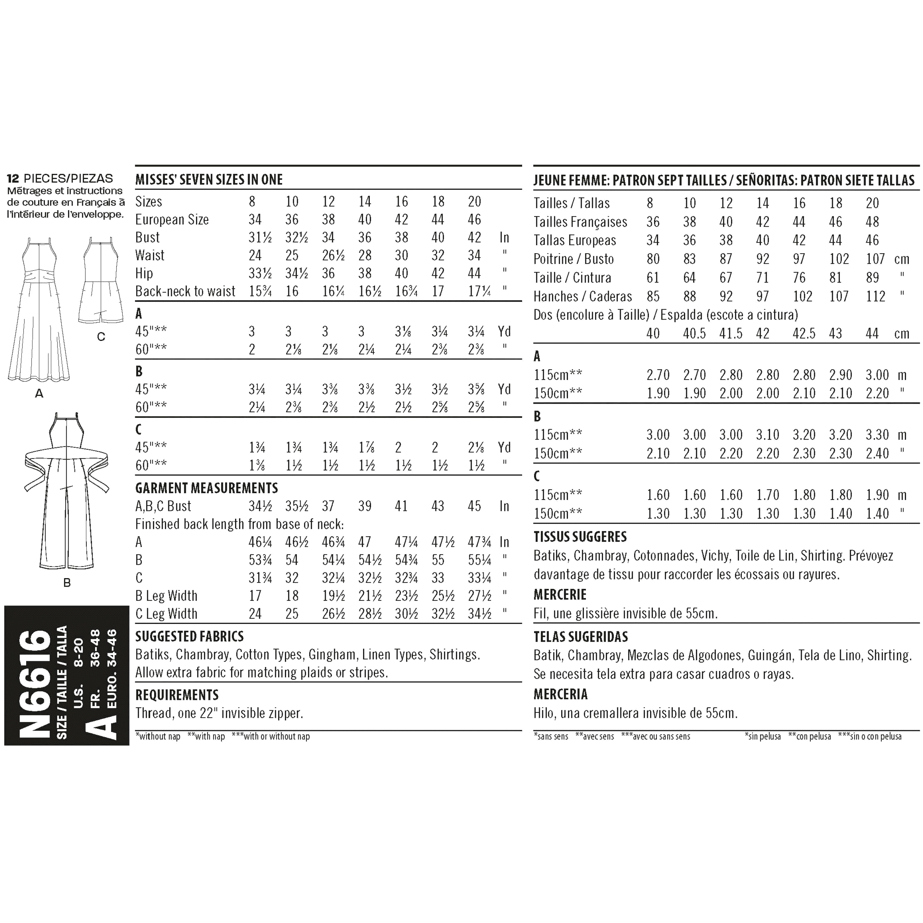 New Look Dress, Romper and Jumpsuit N6616 - Image 4