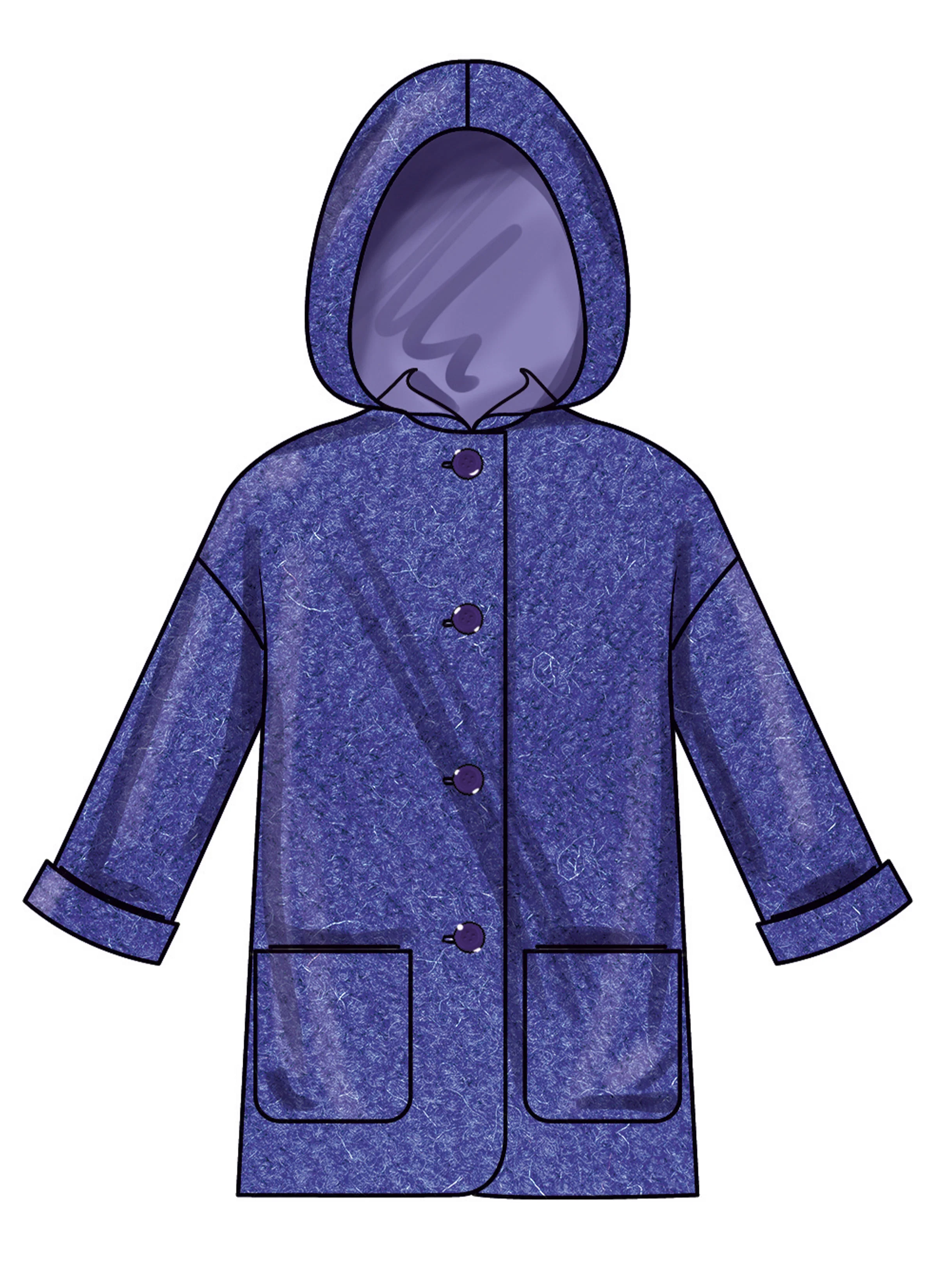 New Look Girls' Lined Coats N6819 - Image 4