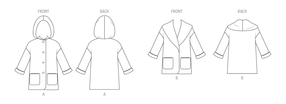New Look Girls' Lined Coats N6819 - Image 7