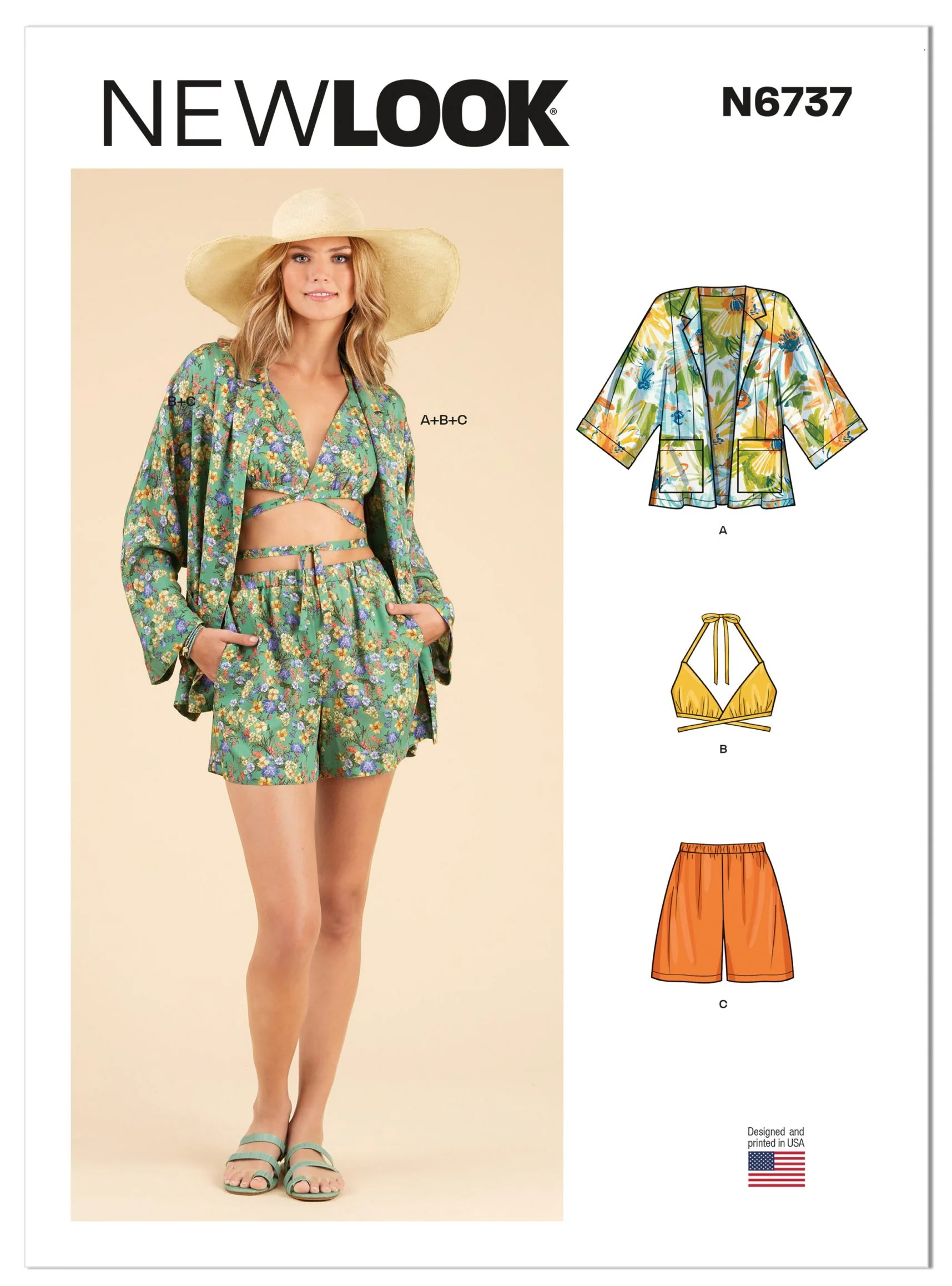 New Look Jacket, Top and Shorts N6737 - Image 2