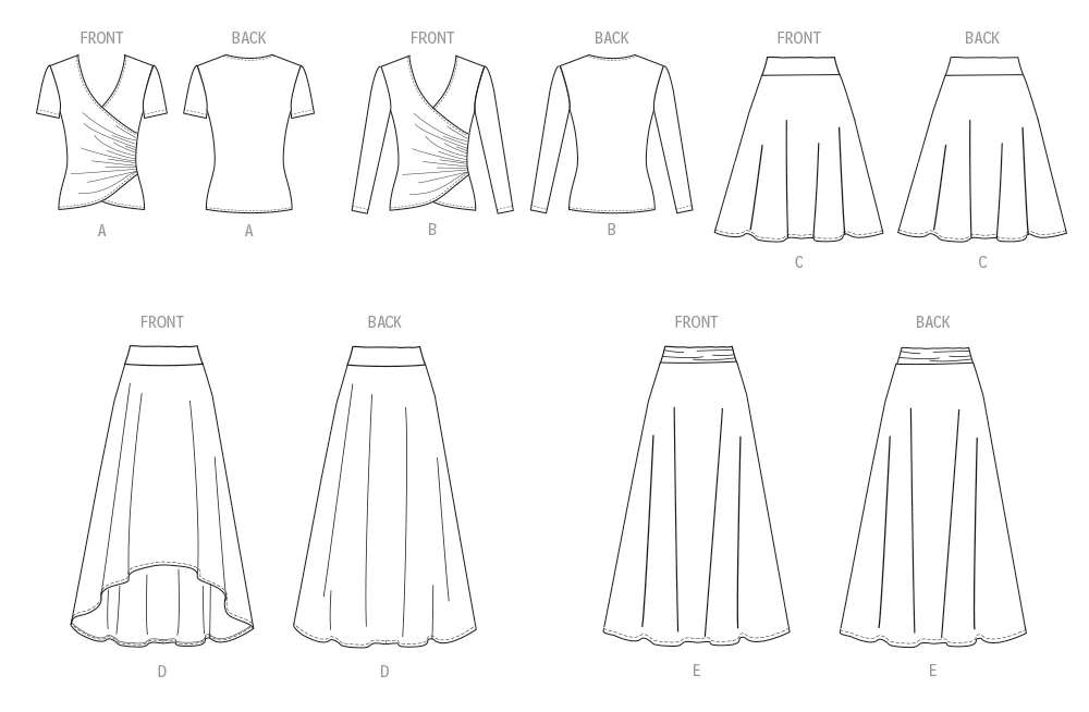 New Look Knit Tops and Skirts N6804 - Image 8