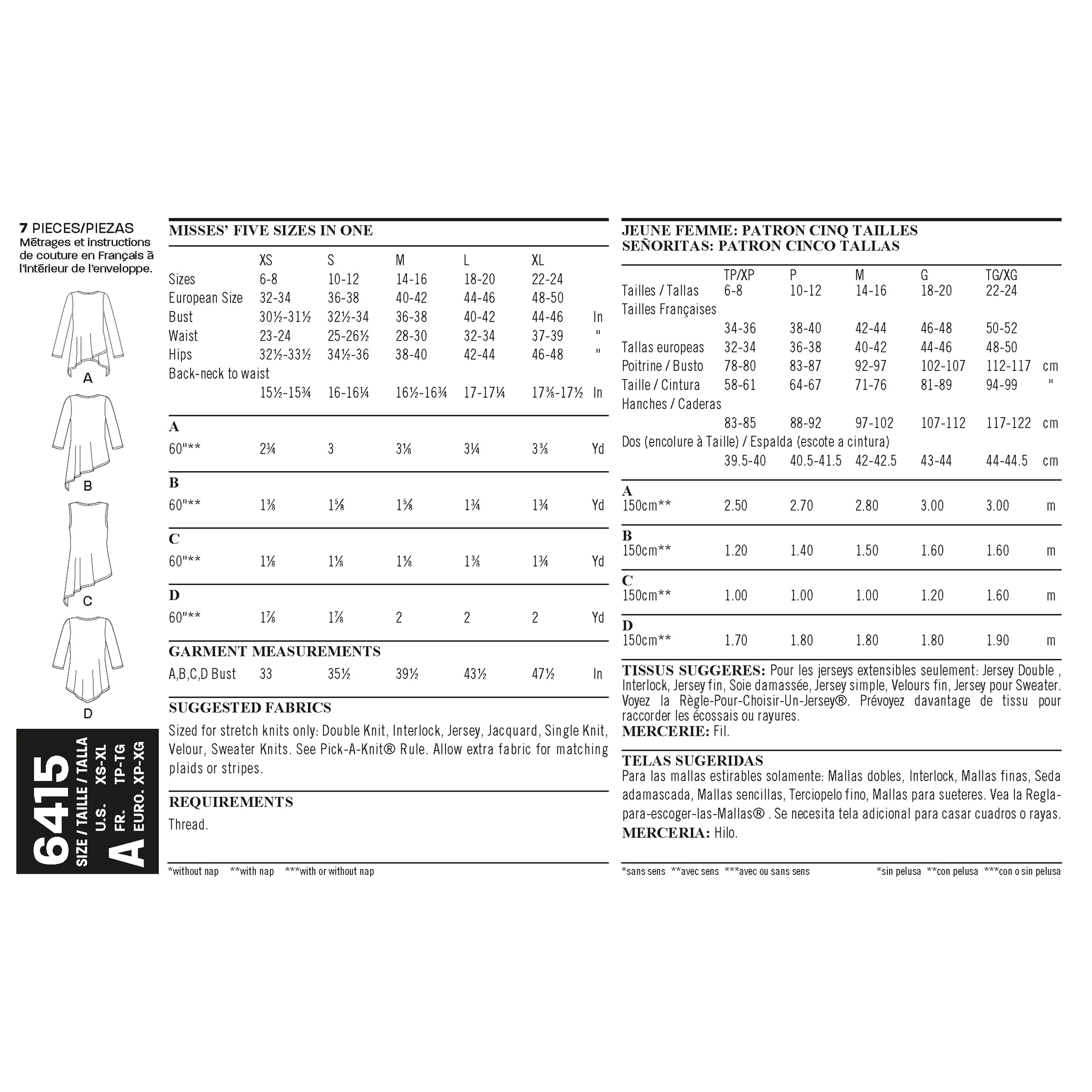 New Look Knit Tunics N6415 - Image 5