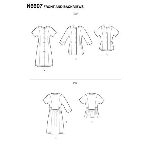 New Look Mini Dress, Jacket and Top N6607 - Image 4