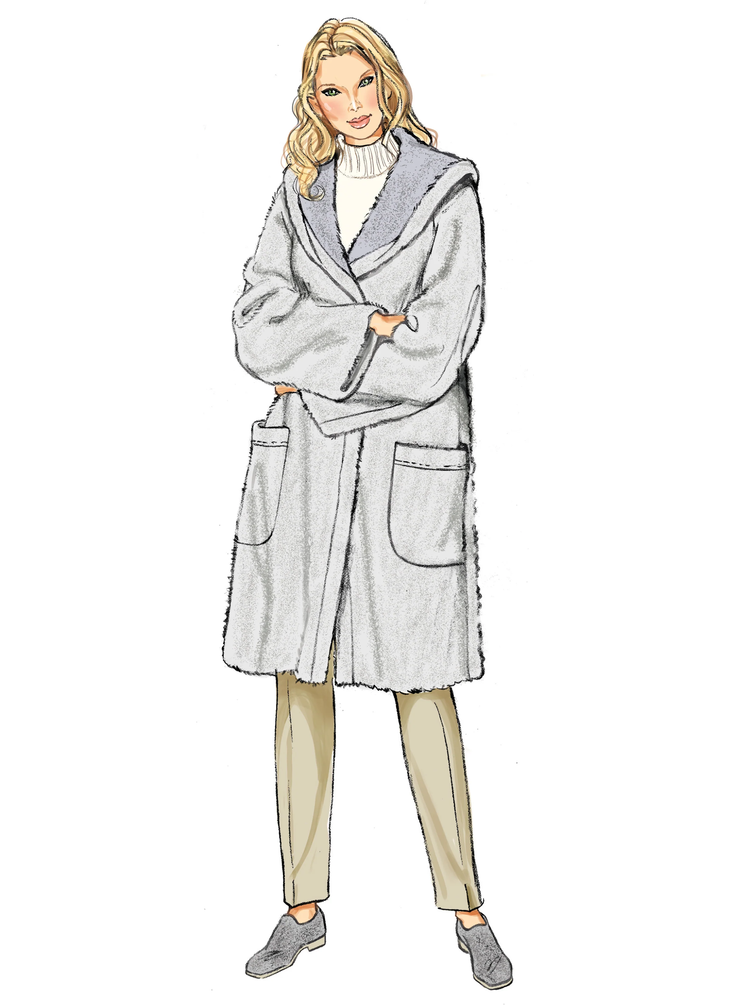 New Look Misses' Coat in Two Lengths and Jacket N6811 - Image 4