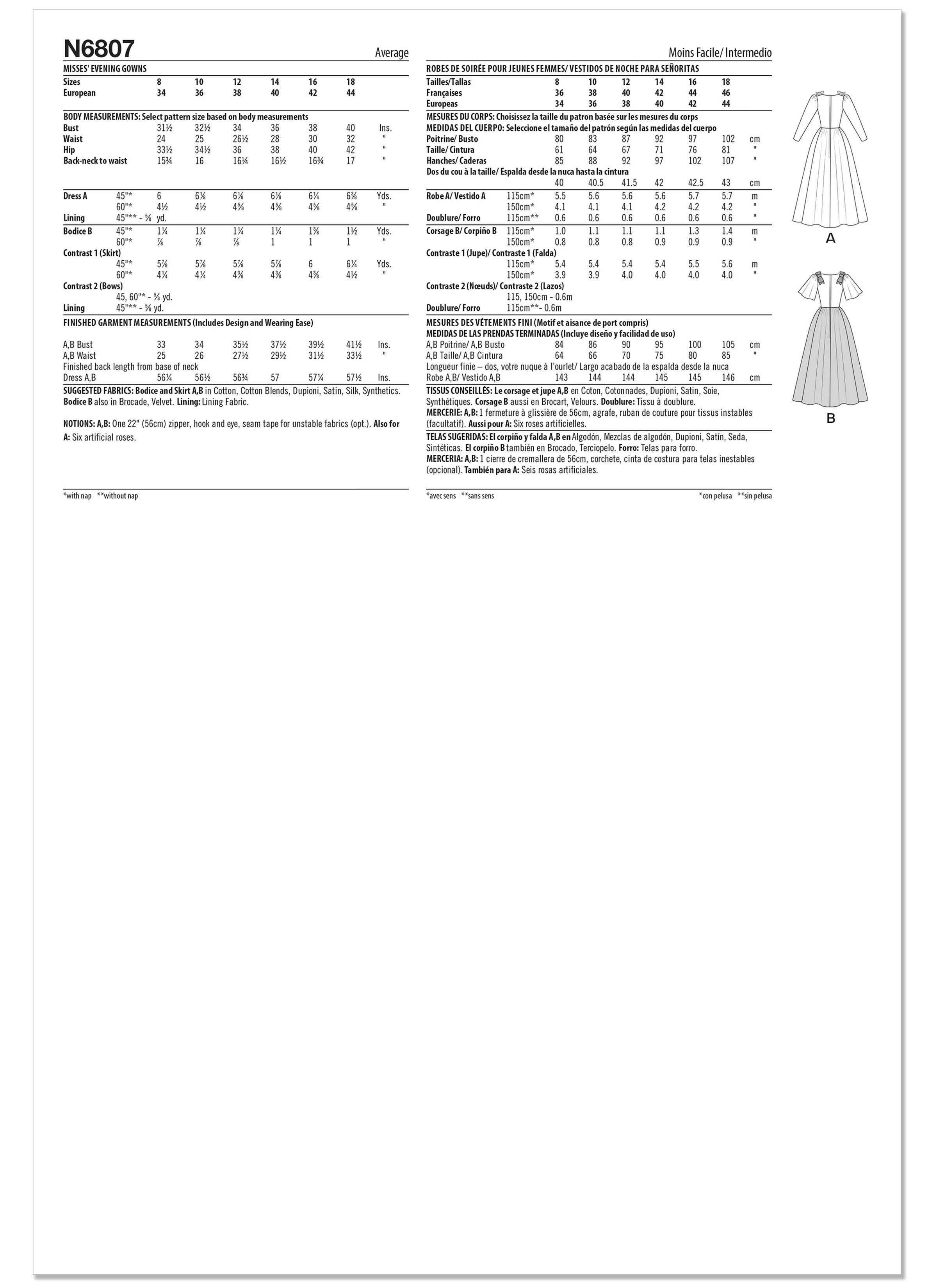 New Look Misses' Evening Gowns N6807 - Image 5