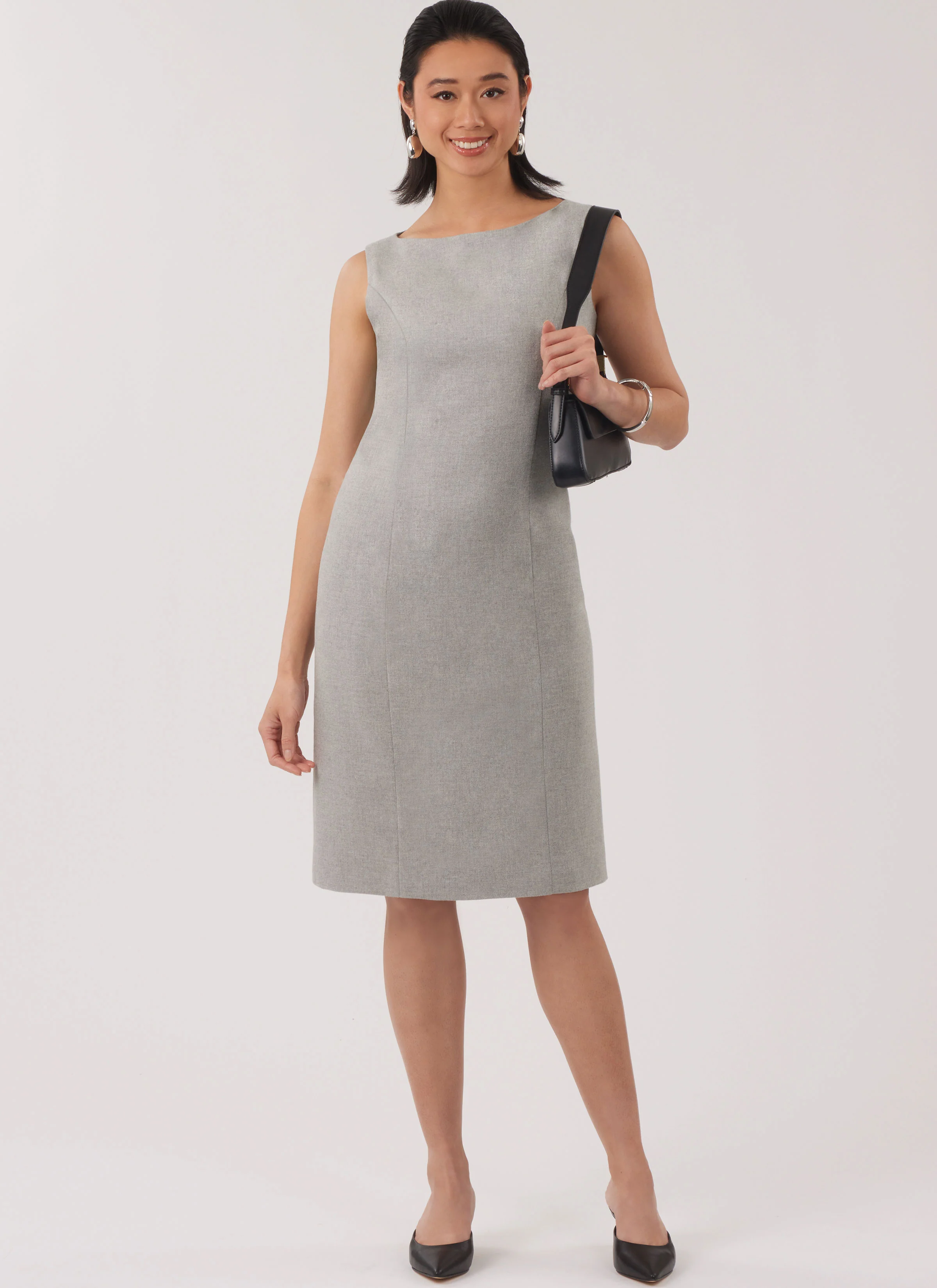 New Look Misses' Jacket, Belt and Dress with Petite Lines N6809 - Image 8