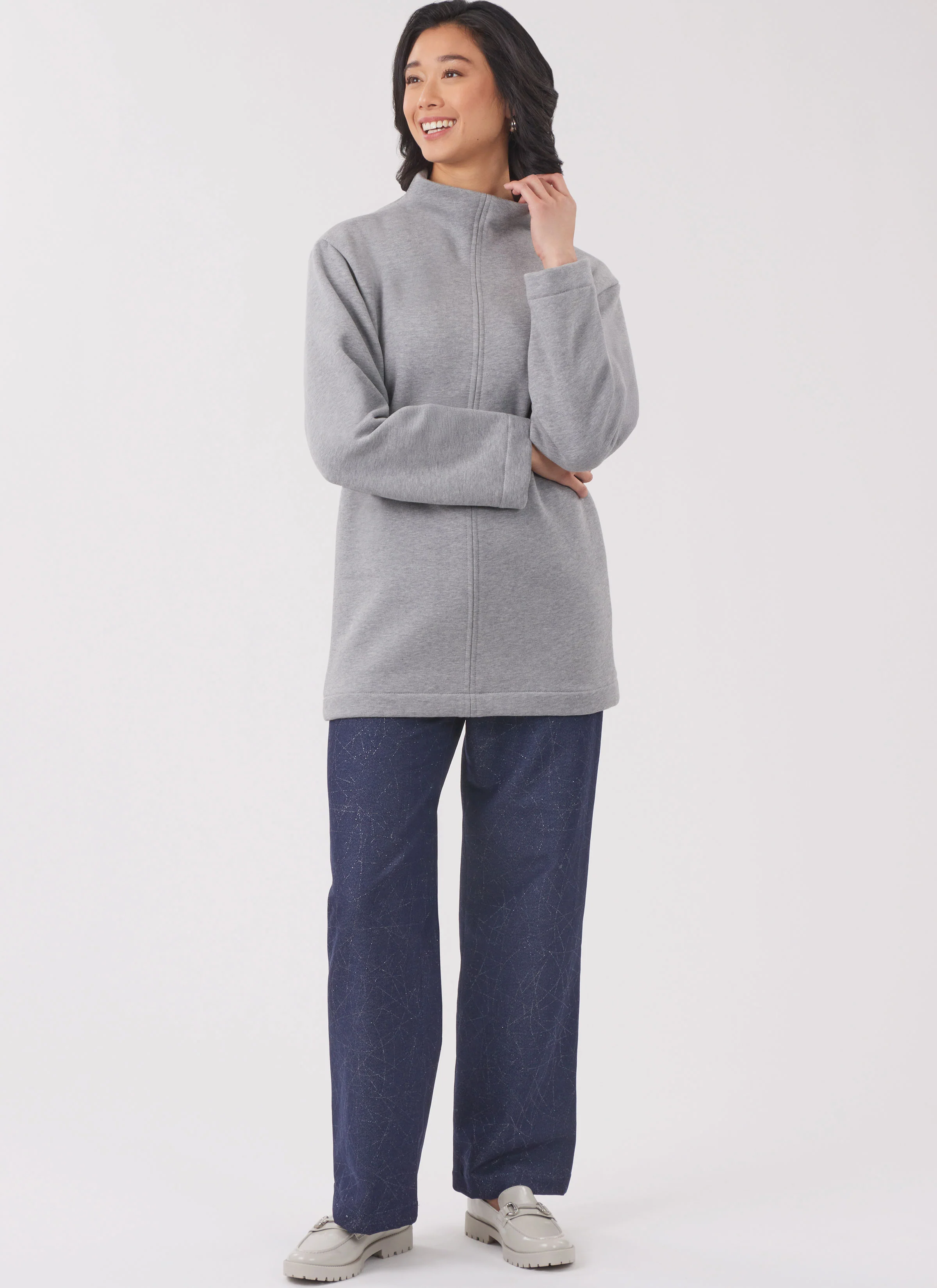 New Look Misses' Knit Tops and Knit or Woven Pull on Trousers N6814