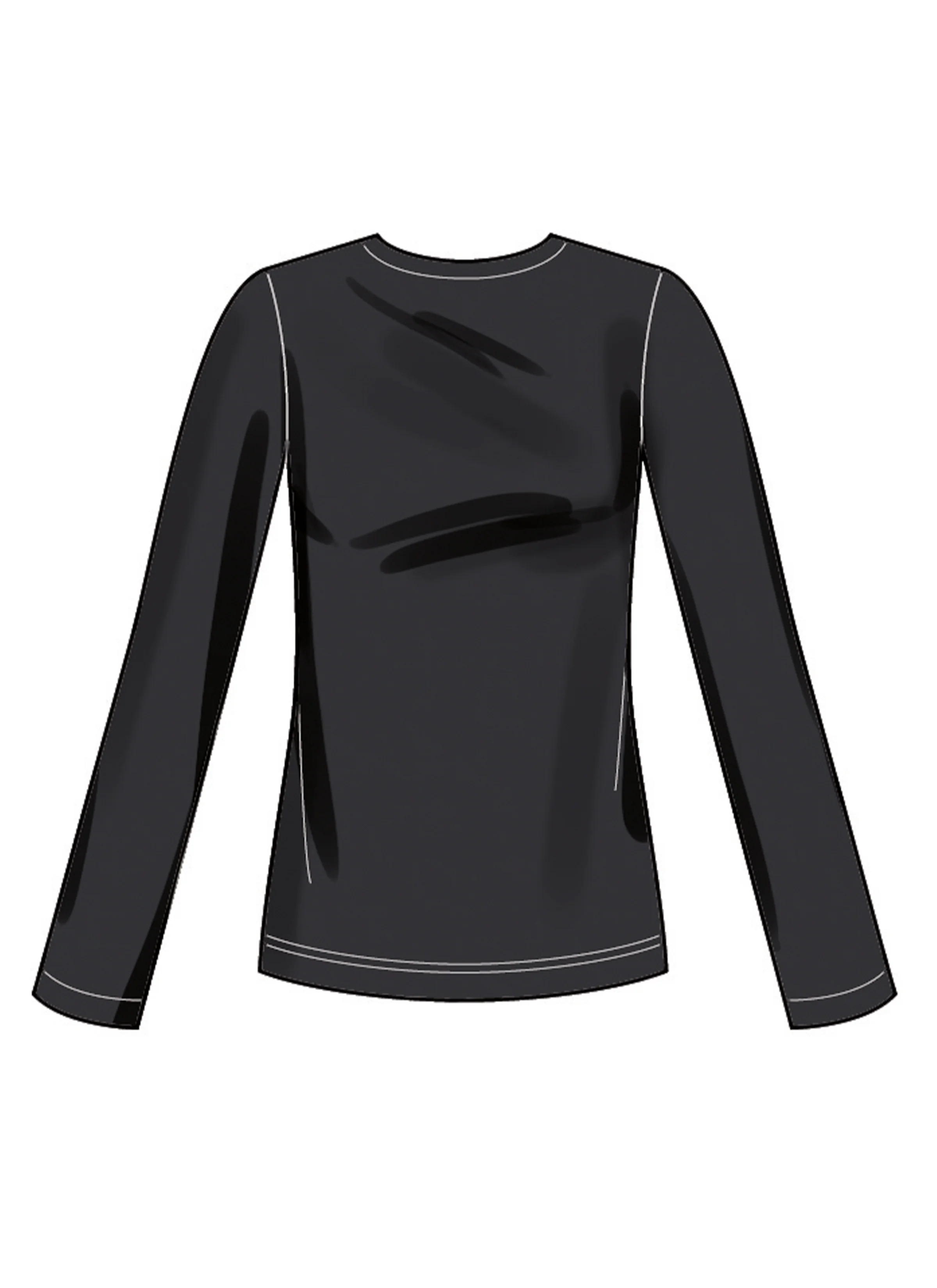 New Look Misses' Knit Tops and Skirt In Two Lengths N6815 - Image 2