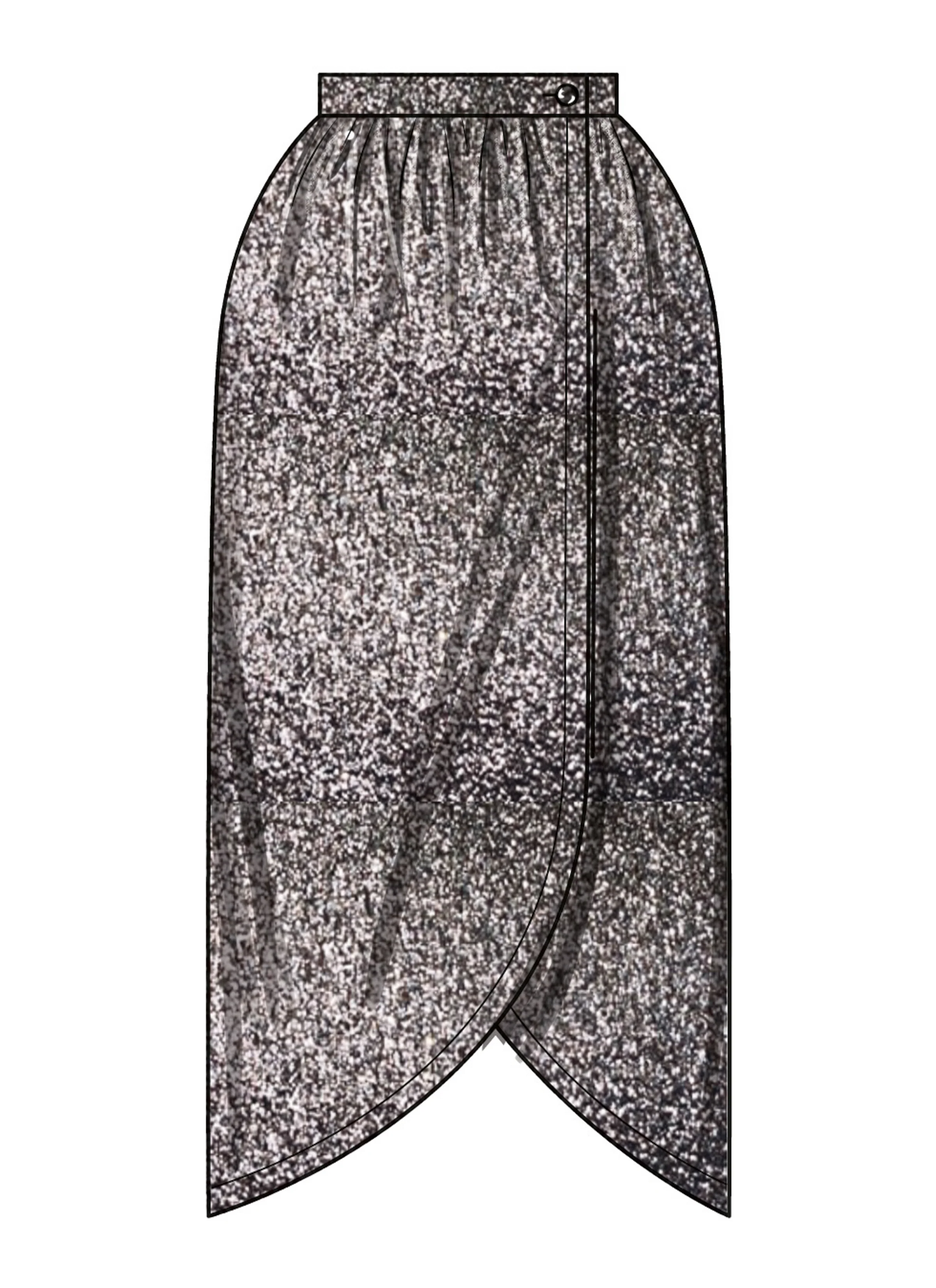 New Look Misses' Wrap Skirt in Two Lengths N6813 - Image 3