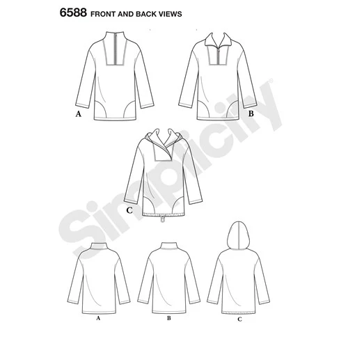 New Look Unisex Hoodie/Sweater N6588 - Image 6