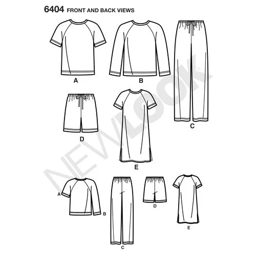 New Look Unisex Loungewear/Nightwear N6404 - Image 9
