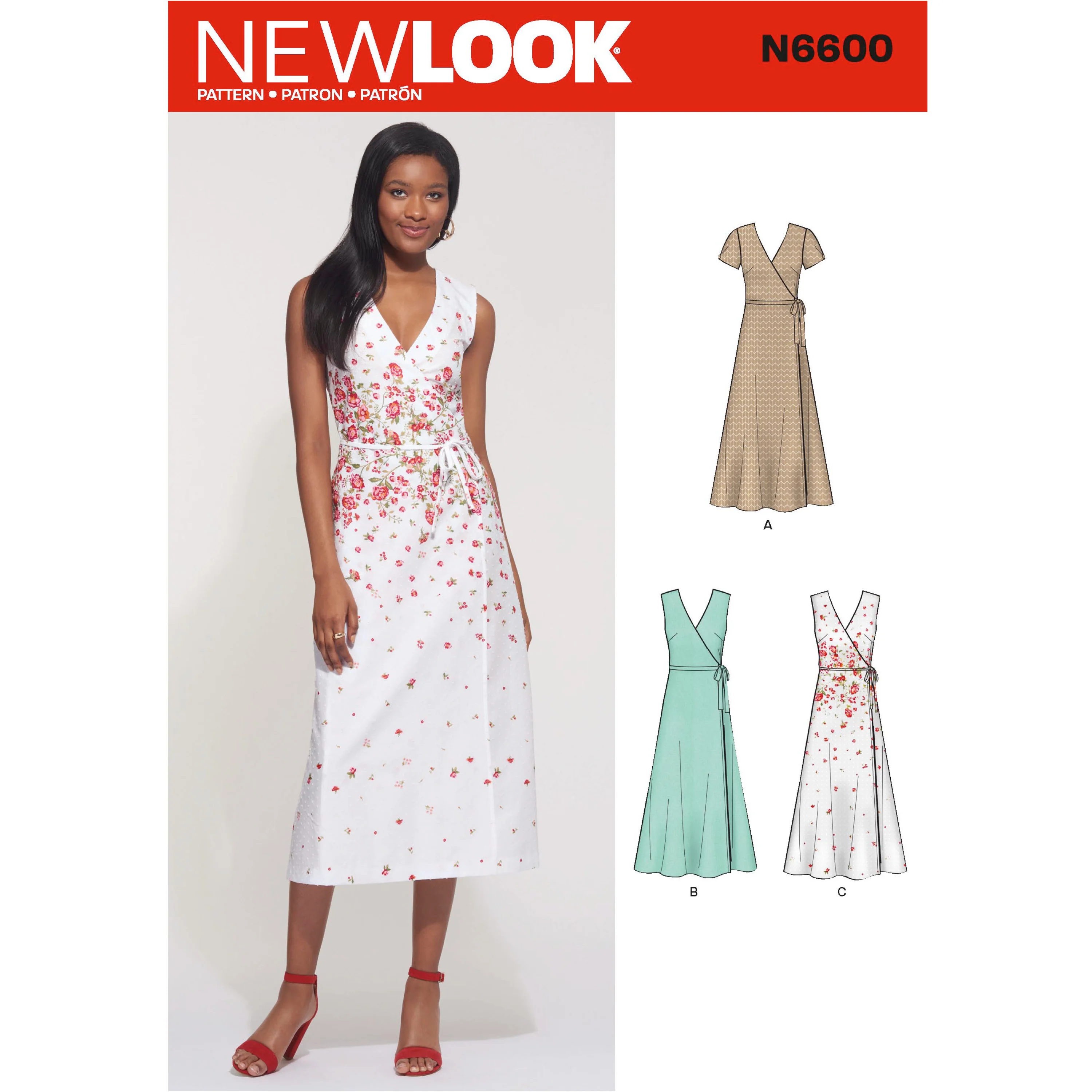 New Look Wrap Dress N6600 - Image 2