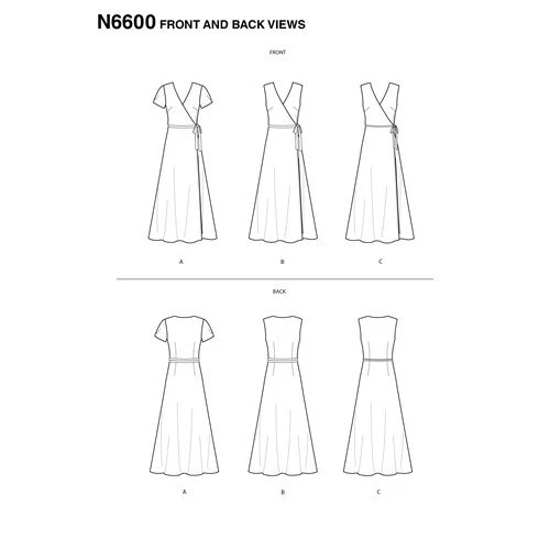 New Look Wrap Dress N6600 - Image 3