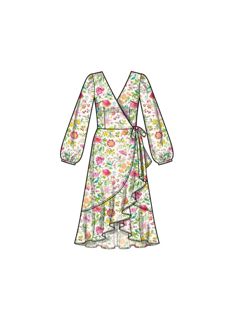 New Look Wrap Dress N6750 - Image 6