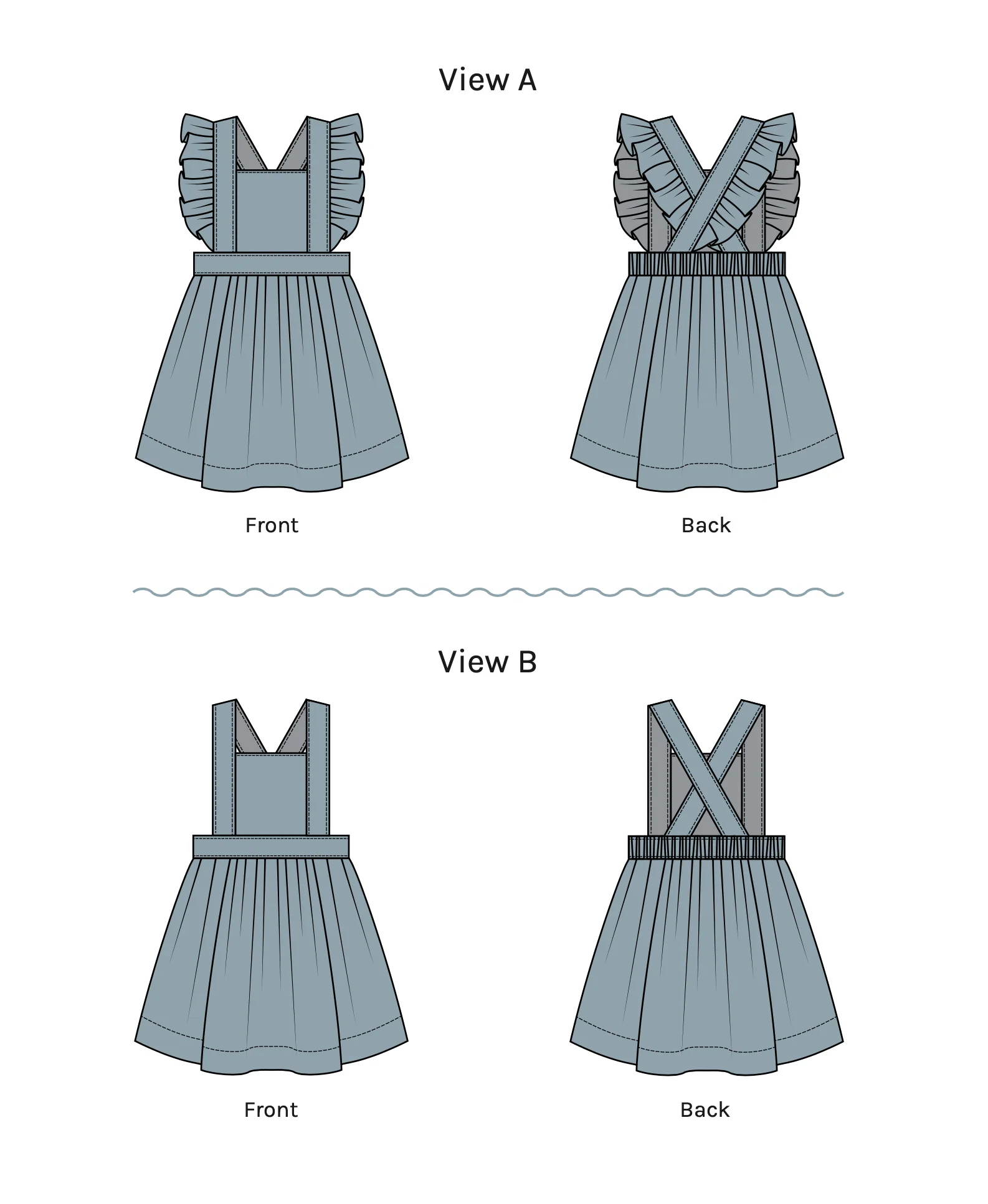 Oh Me Oh My Baby/Child Flutter Pinafore Dress - Image 8