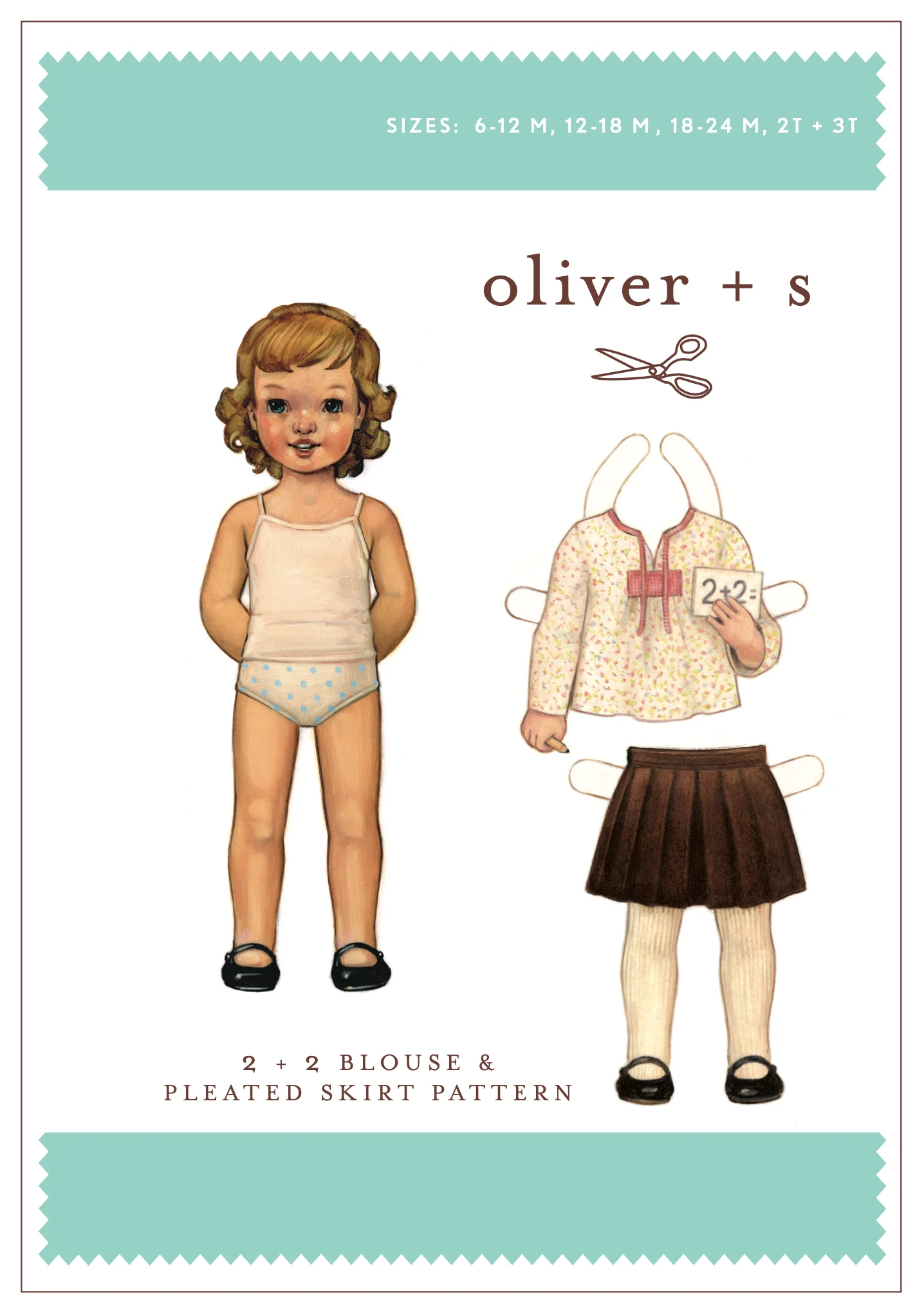 Oliver + S 2 + 2 Blouse & Pleated Skirt PDF - Image 4